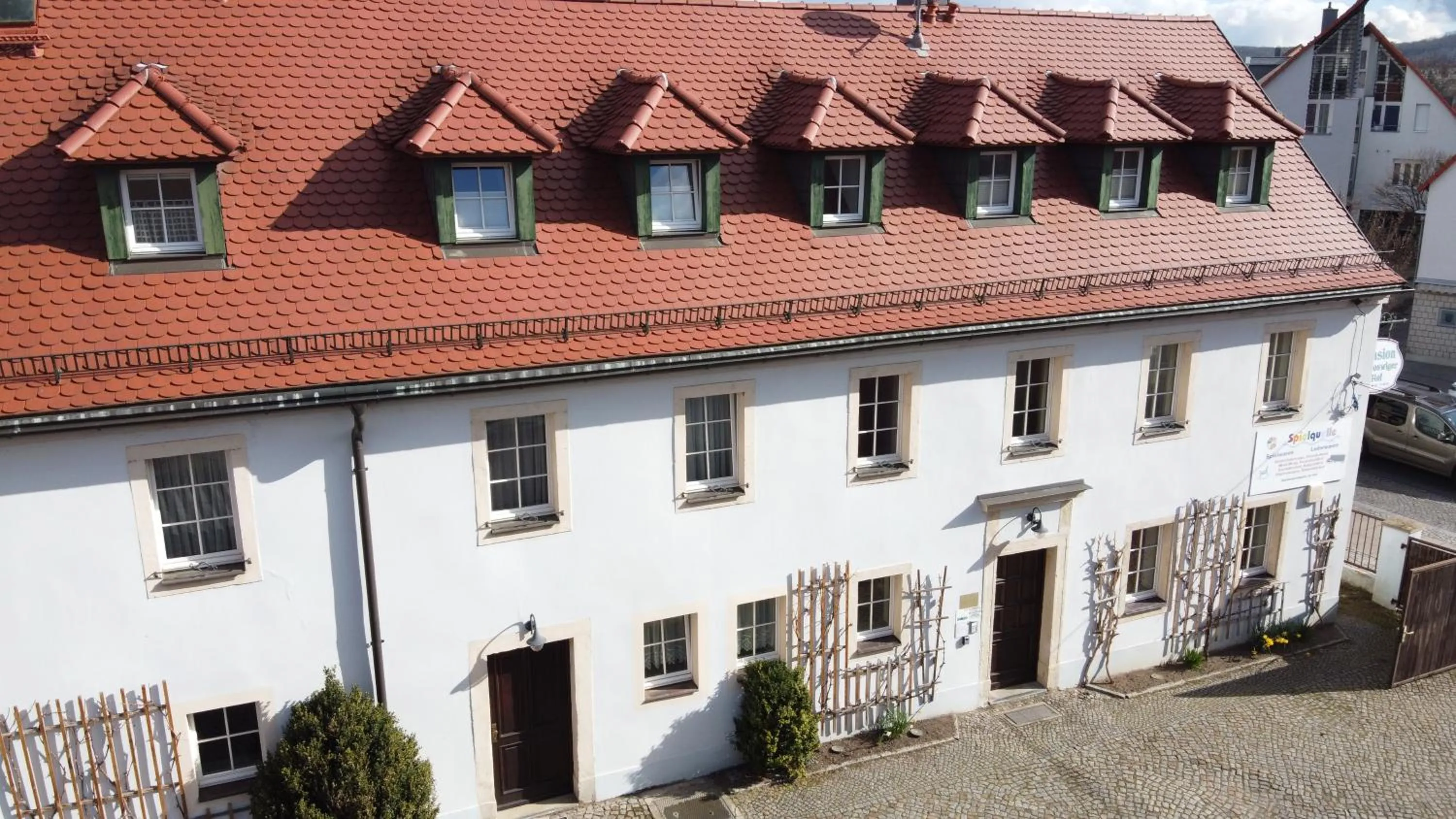 Bird's eye view in Alt Coswigerhof