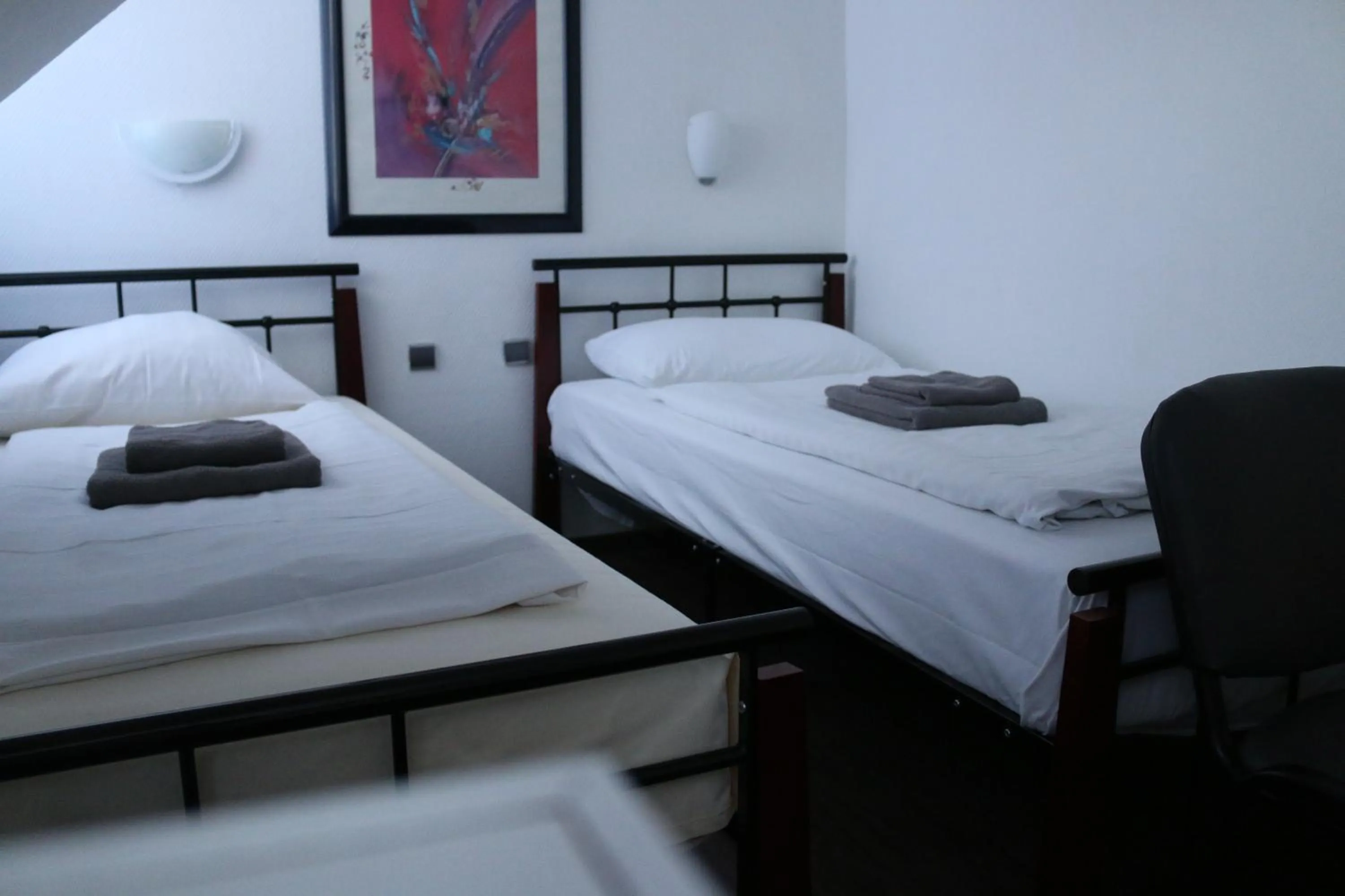 Bed in Hotel Berliner Hof