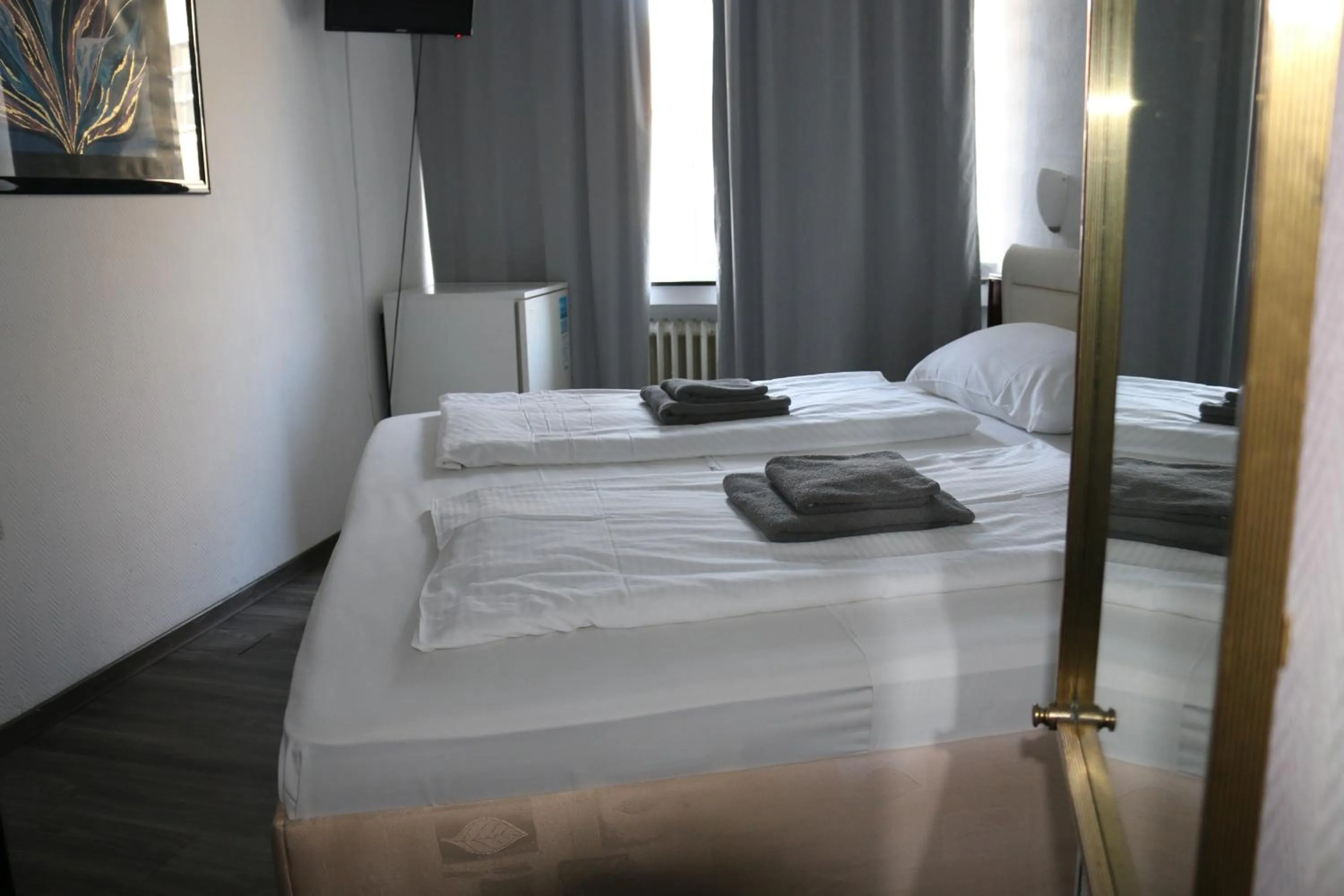 Bed in Hotel Berliner Hof