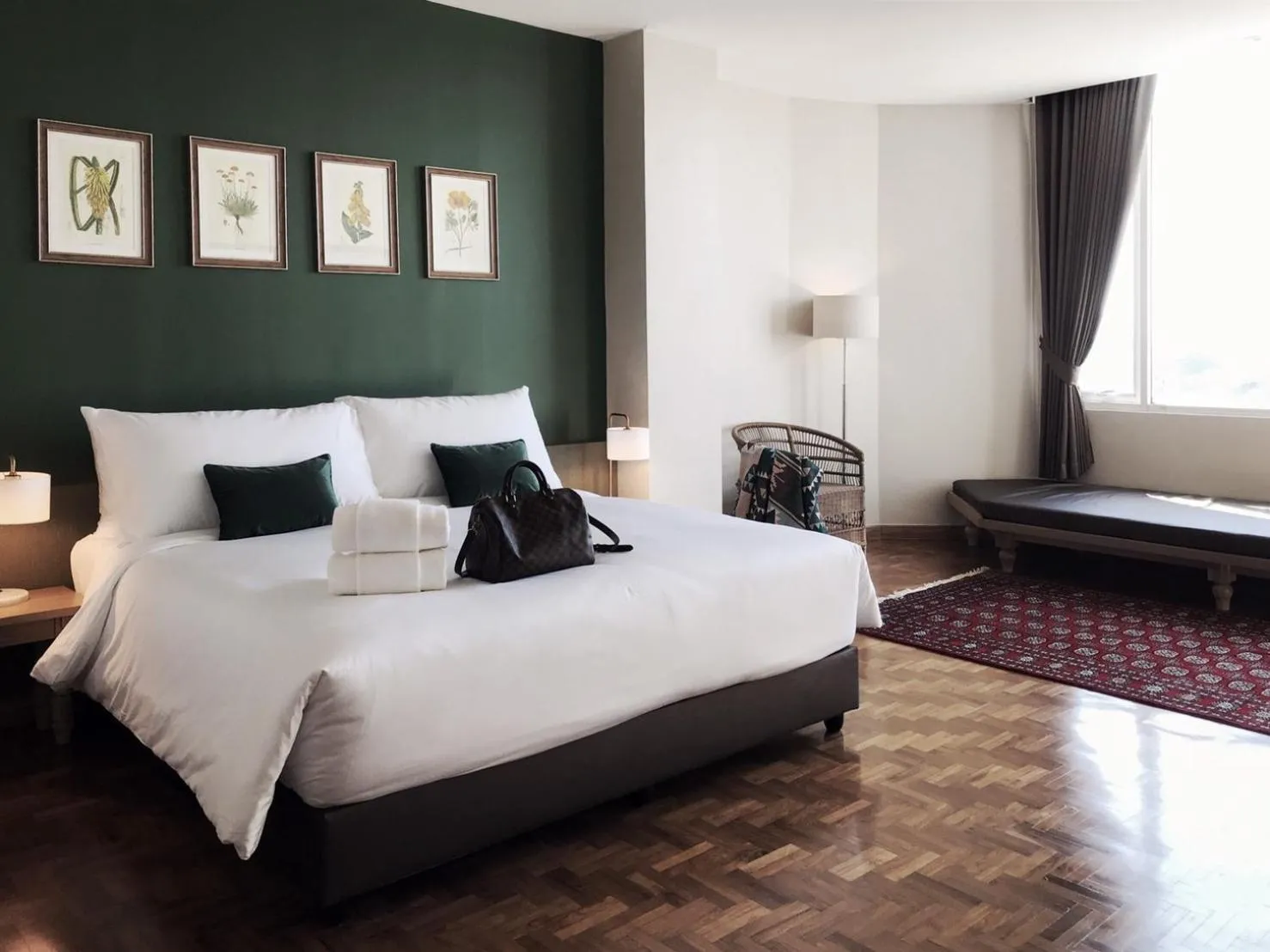 Bed in The Raintree Hotel Chiang Mai