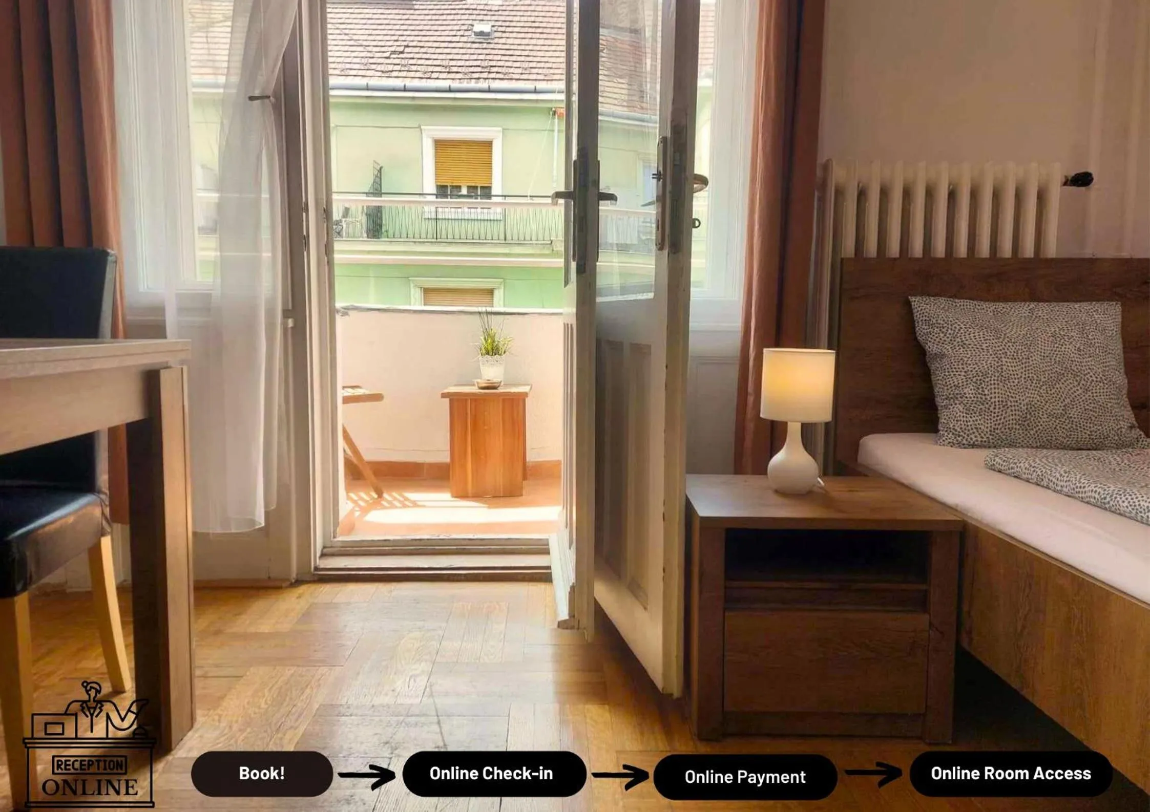 Bedroom in Black Sheep Budapest Smart Rooms