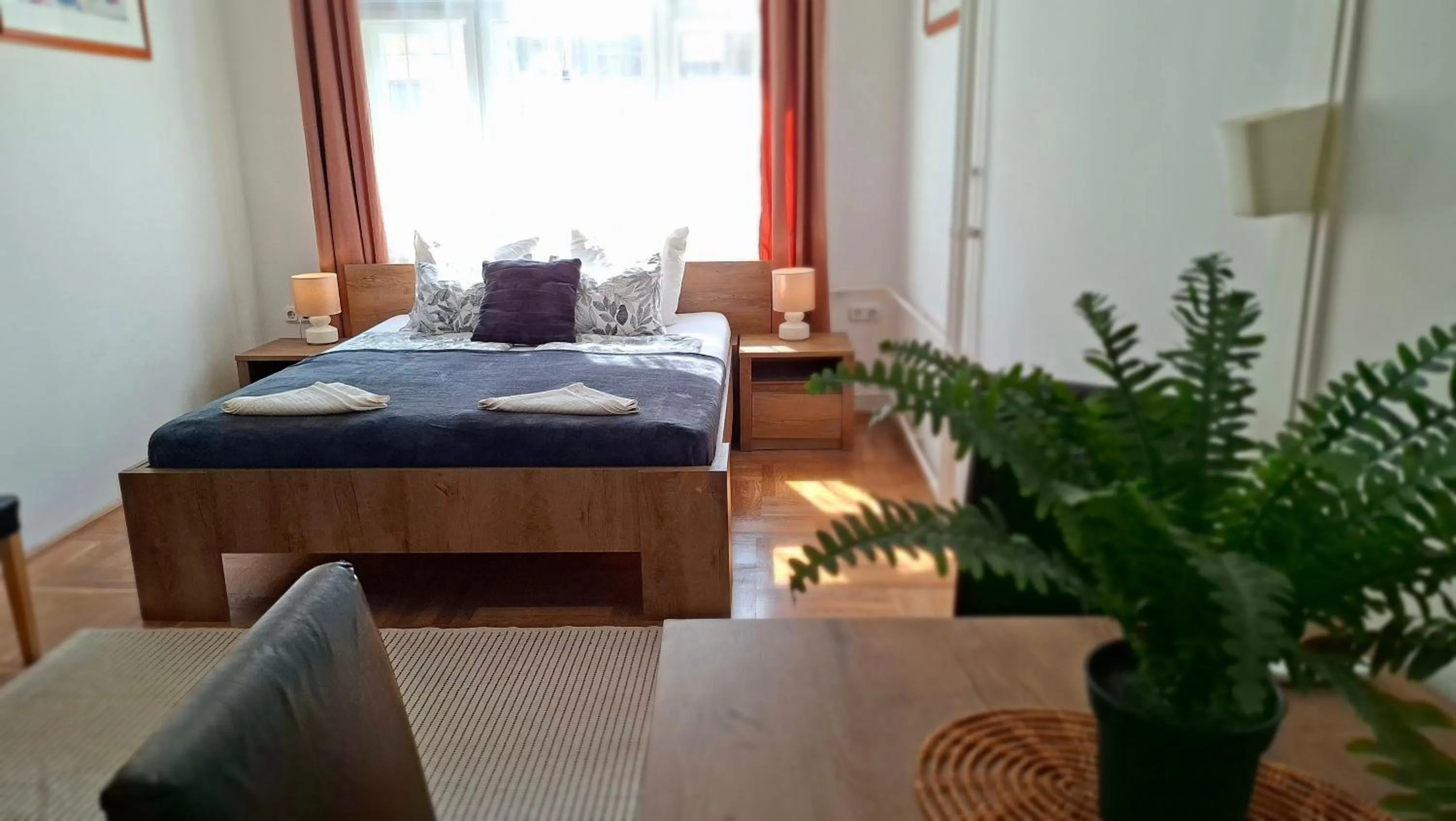 Bed in Black Sheep Budapest Smart Rooms