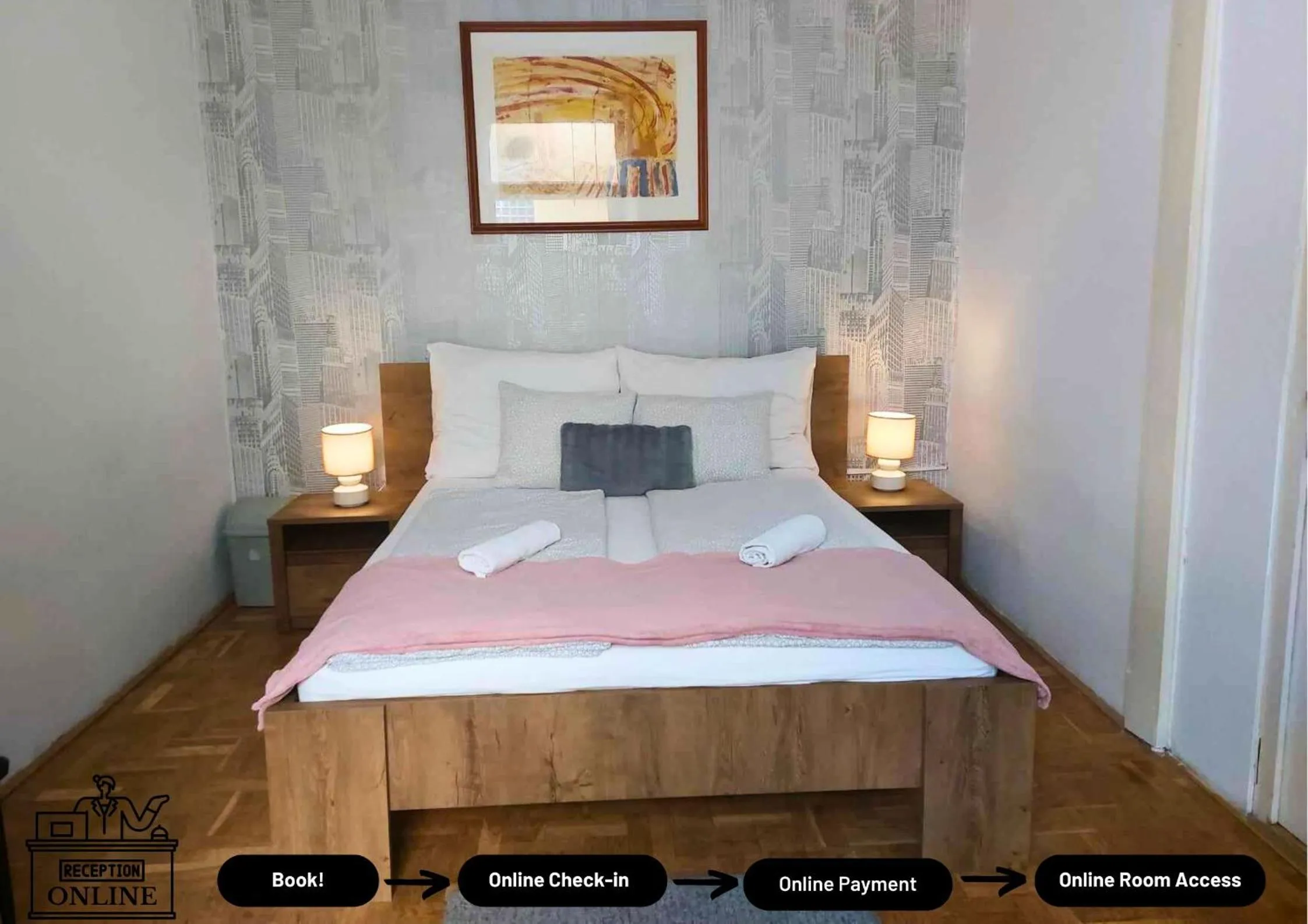 Double Room with Shared Bathroom - single occupancy in Black Sheep Budapest Smart Rooms