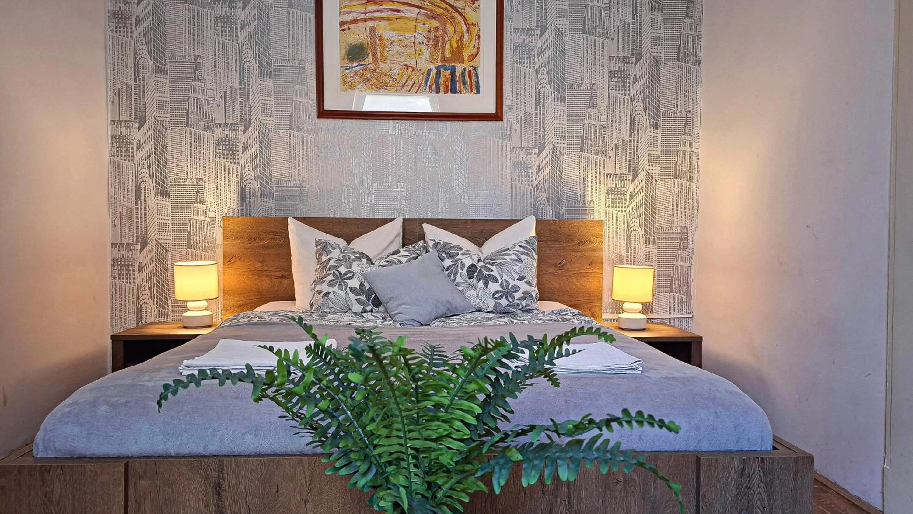 Bed in Black Sheep Budapest Smart Rooms