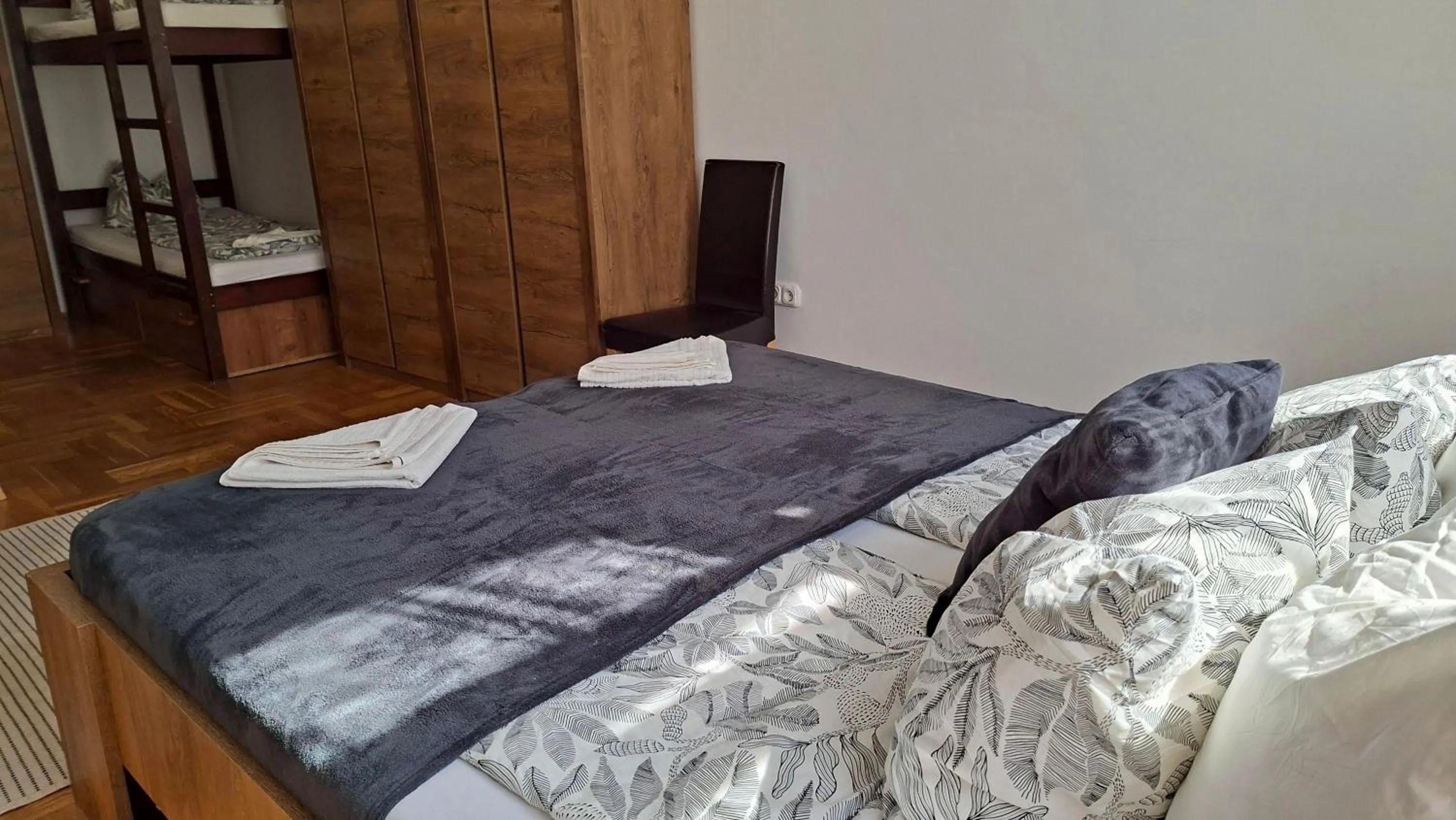 towels, Bed in Black Sheep Budapest Smart Rooms