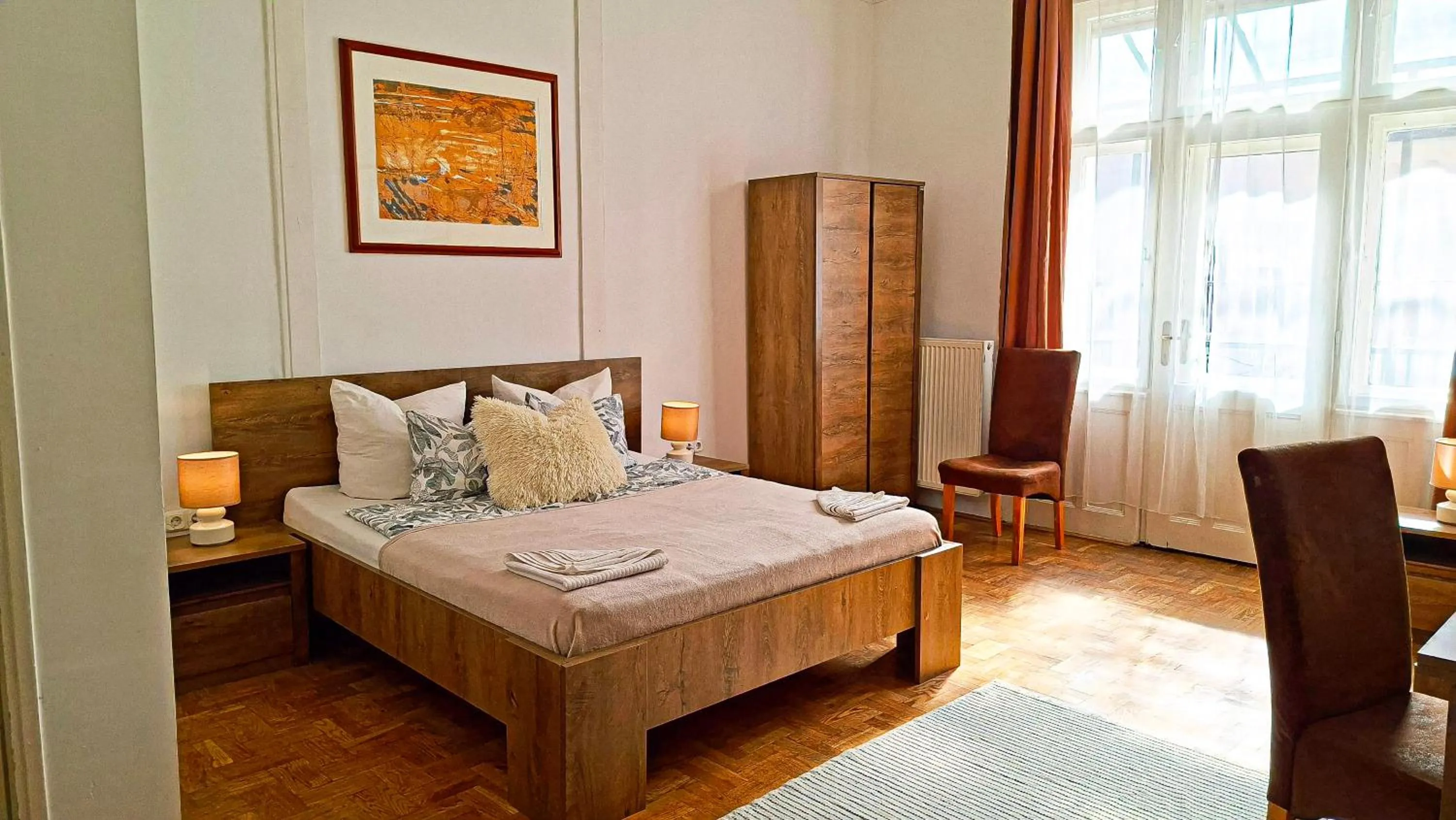 Bed in Black Sheep Budapest Smart Rooms