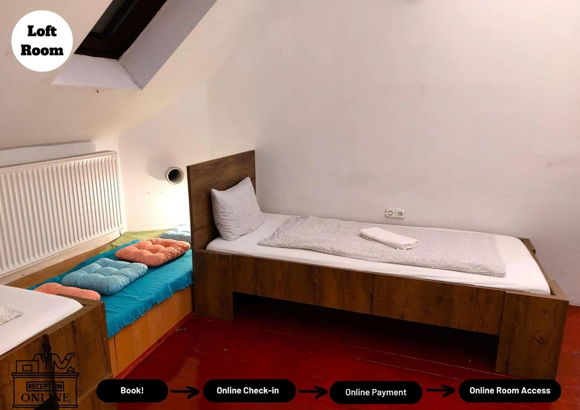 Bed in Black Sheep Budapest Smart Rooms