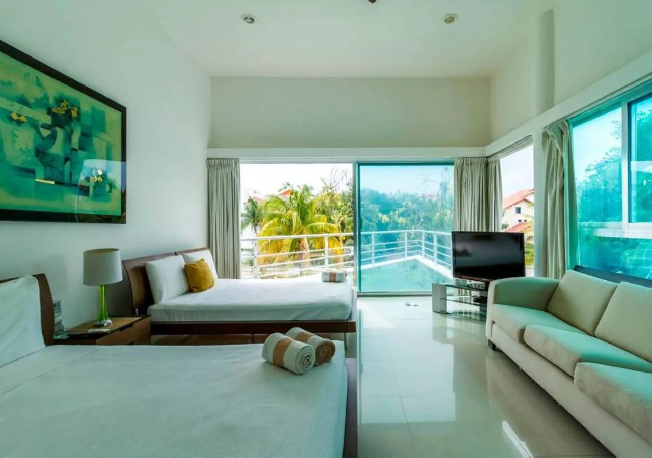 Bedroom, Bed in Private Pool Villa, Walk to Beach & 5th Ave