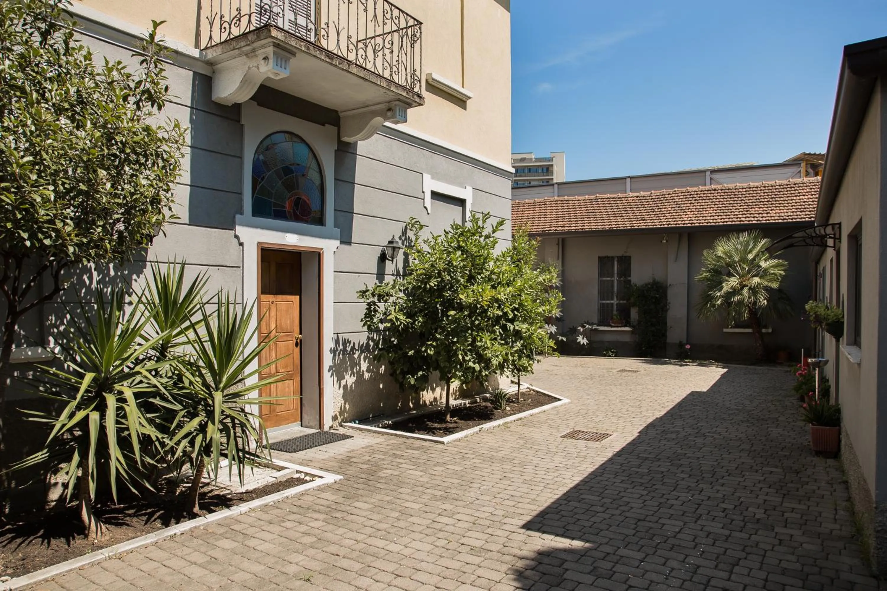 Garden view in Hotel Amico