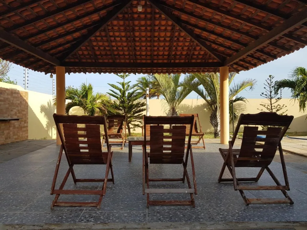 Seating area in Pousada Sonho de Mar
