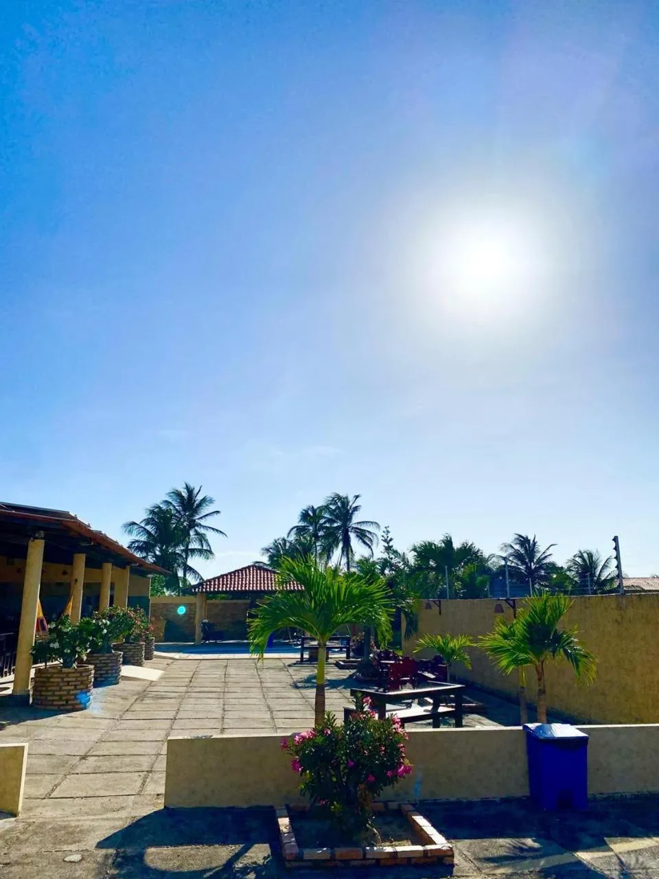 Inner courtyard view in Pousada Sonho de Mar