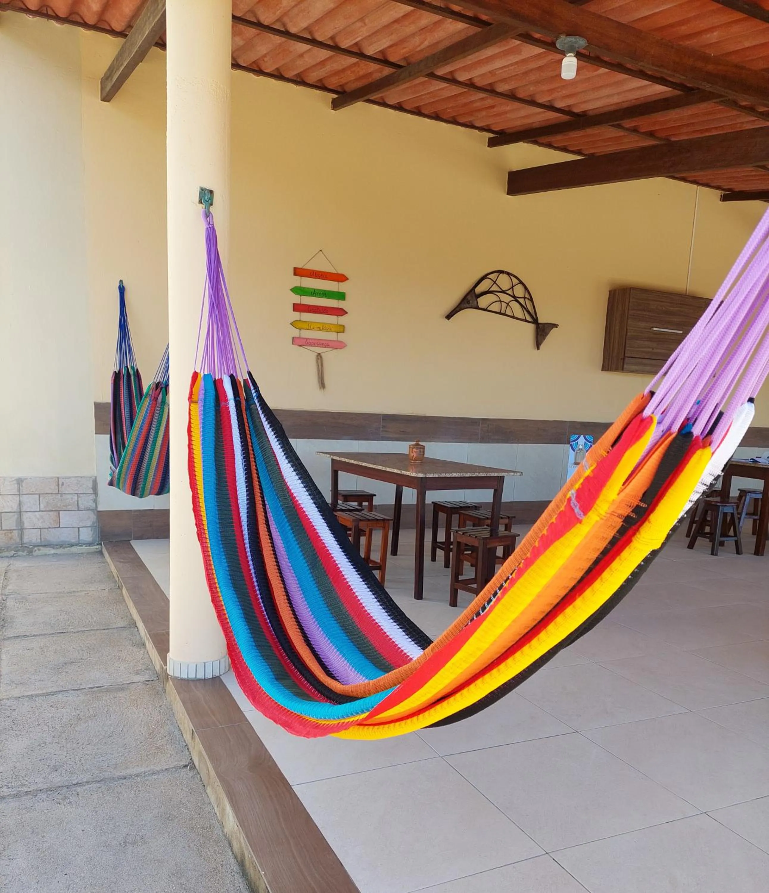 Seating area in Pousada Sonho de Mar