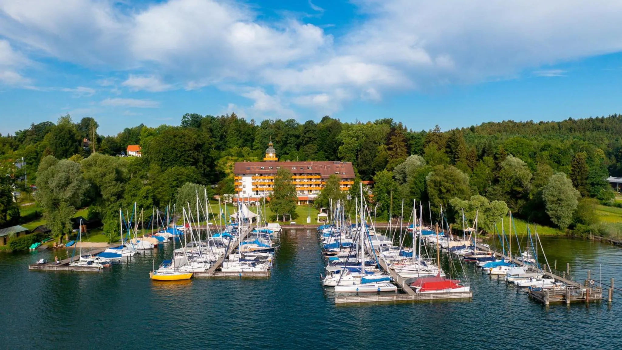 Bird's eye view in Yachthotel Chiemsee GmbH