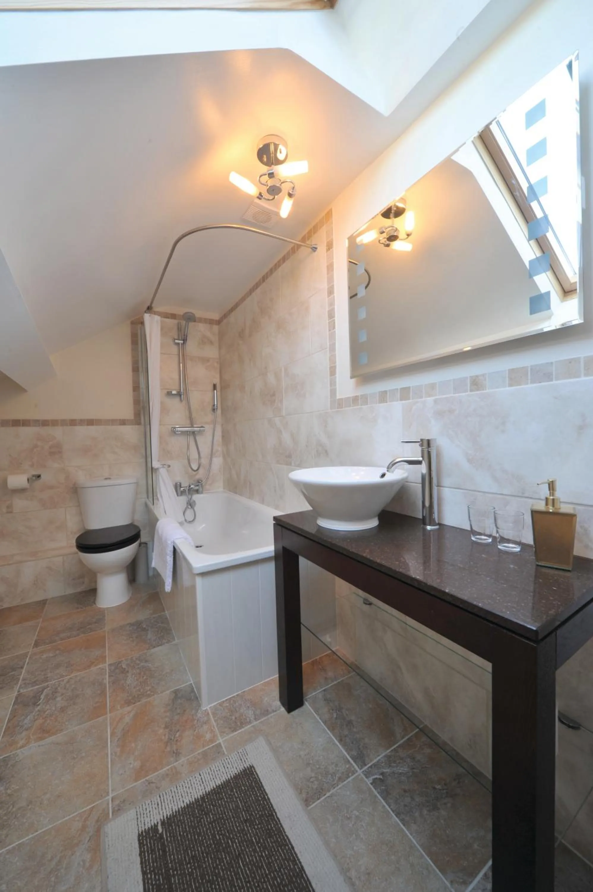 Bathroom in Priory hotel