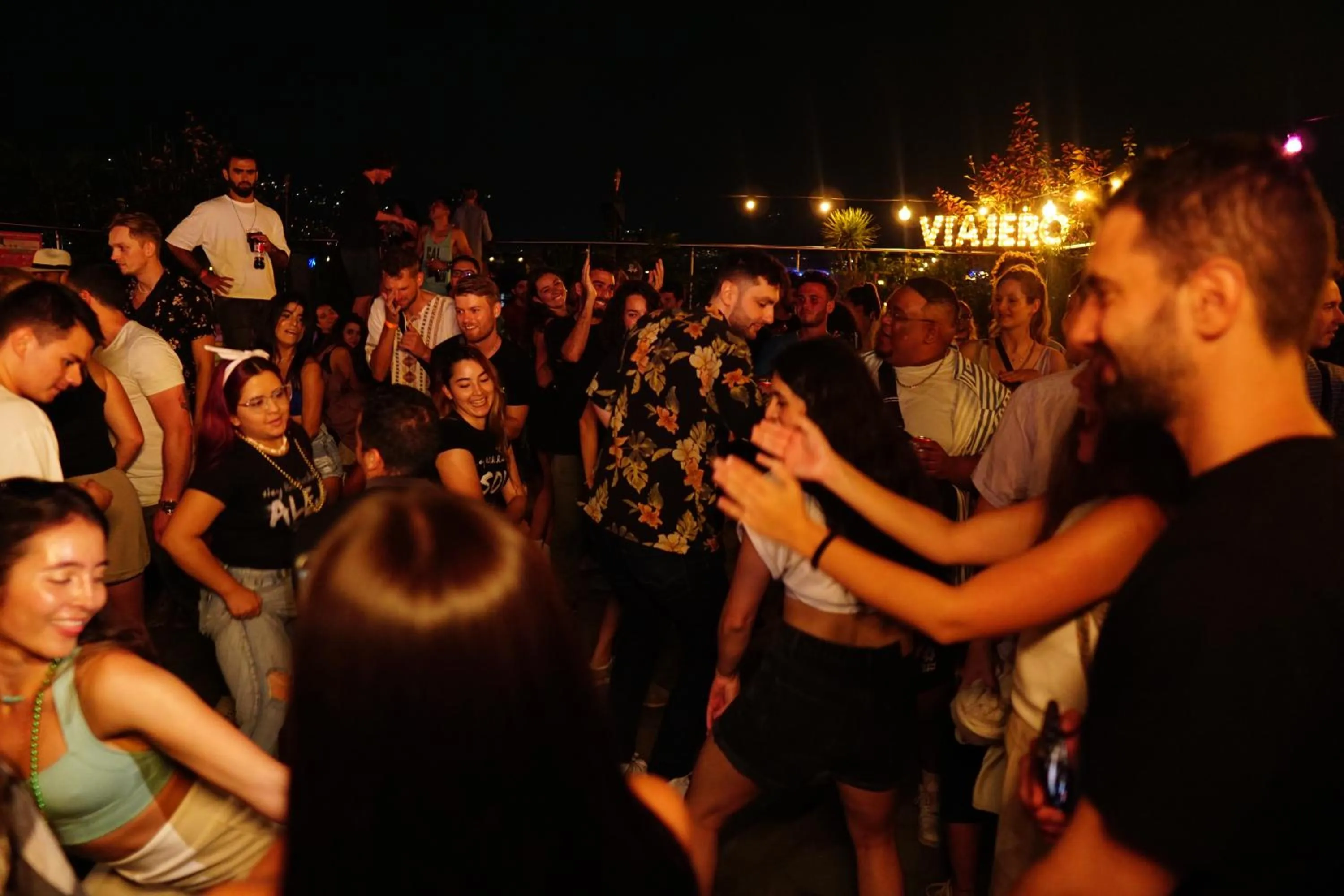 Balcony/Terrace in Viajero Medellín Hostel