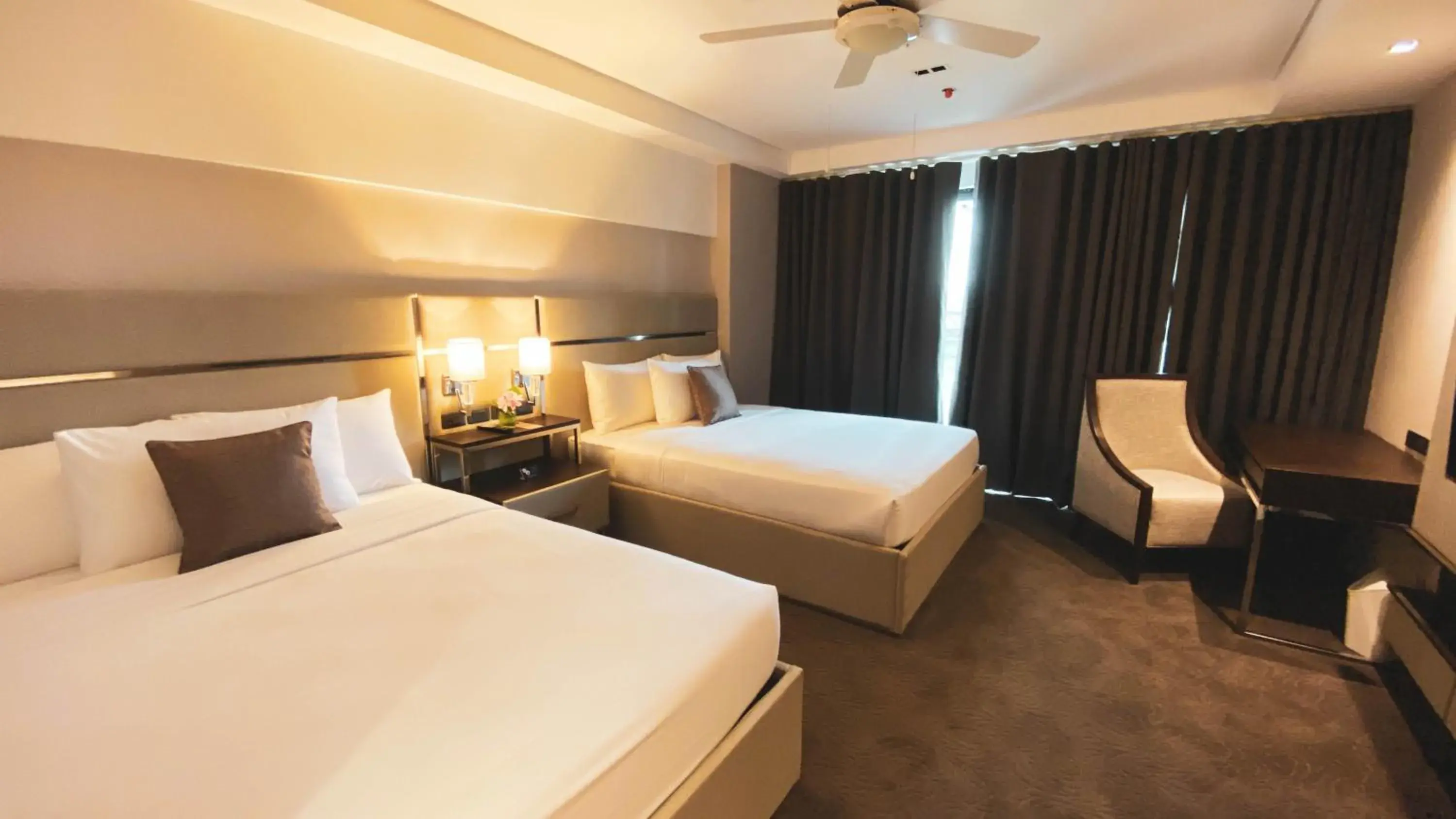 Bed in The Plaza Lodge Baguio Bed in The Plaza Lodge Baguio