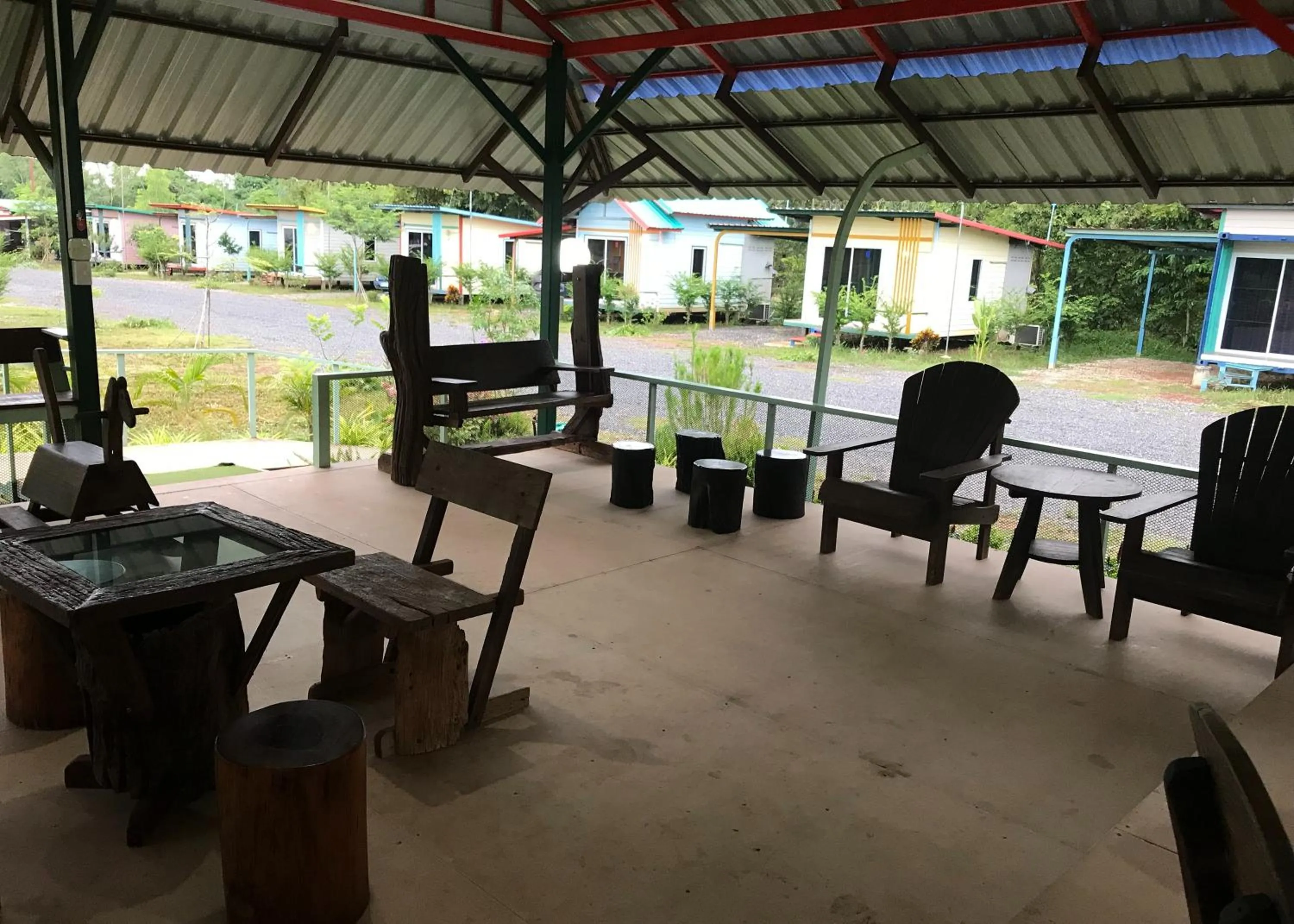 Seating area in Baan Pak Wangthong