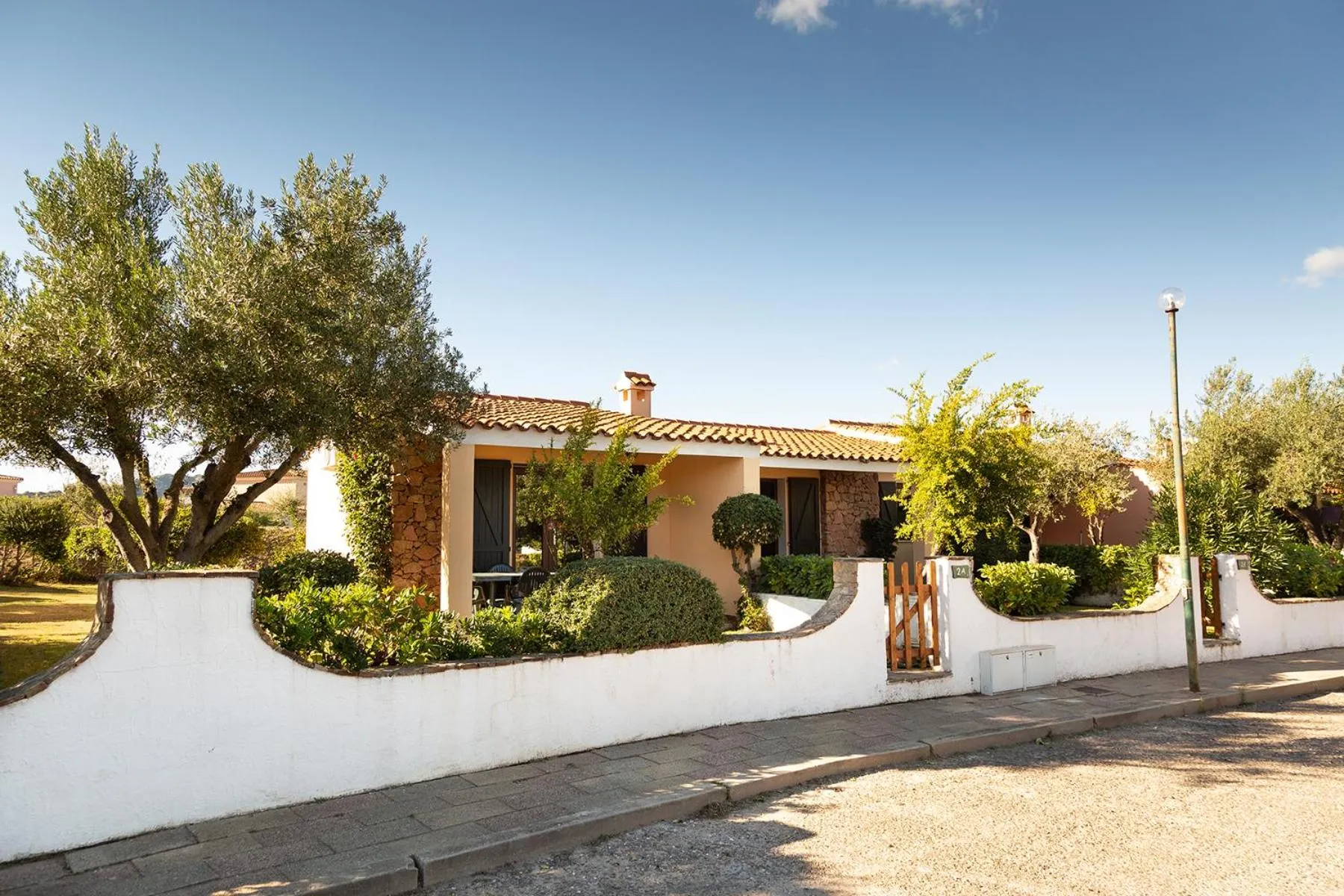Quiet street view in Residence il Melograno