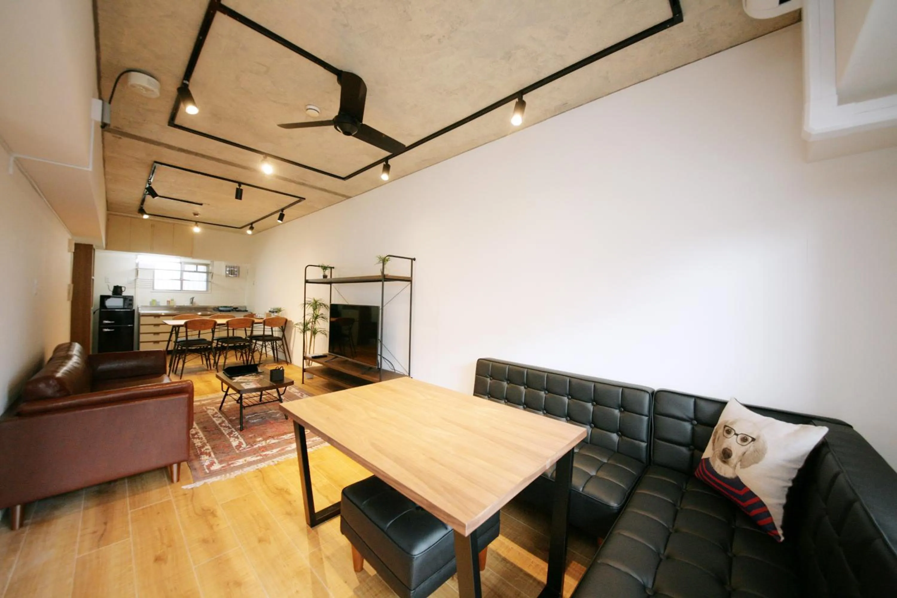 Living room in goom Hotel Hakata-Higashihie-Ekimae