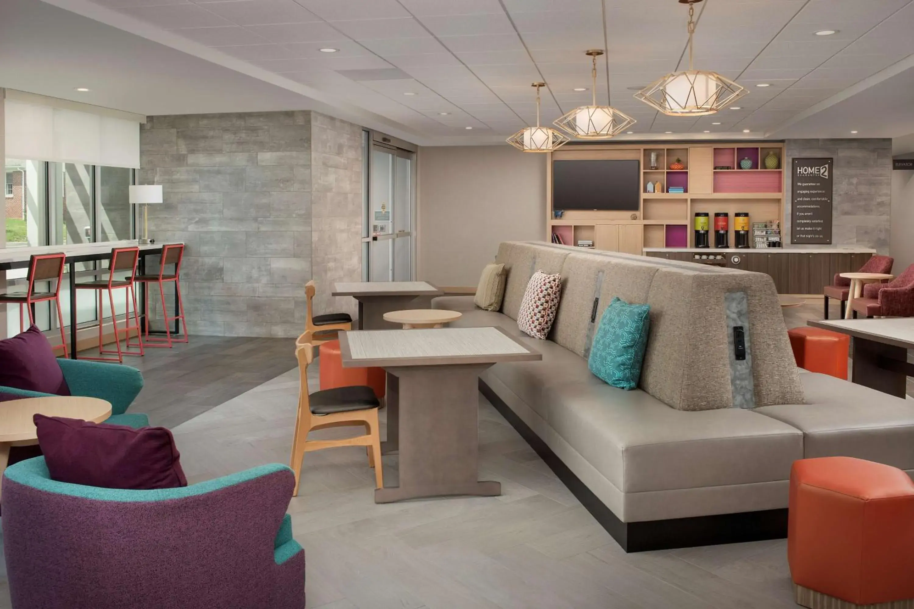 Lobby or reception in Home2 Suites By Hilton Owings Mills, Md Lobby or reception in Home2 Suites By Hilton Owings Mills, Md