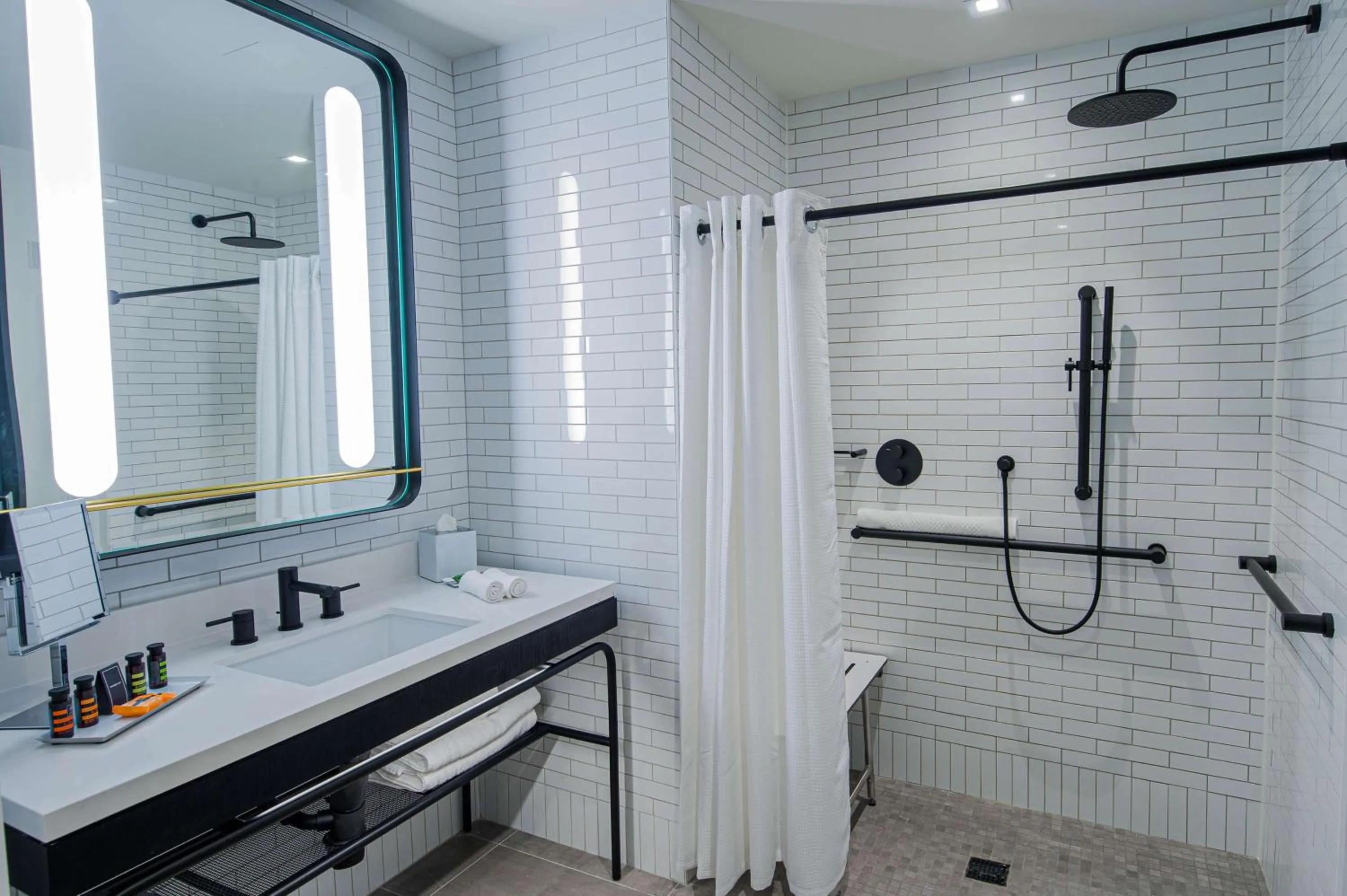 Bathroom in Canopy By Hilton Jersey City Arts District