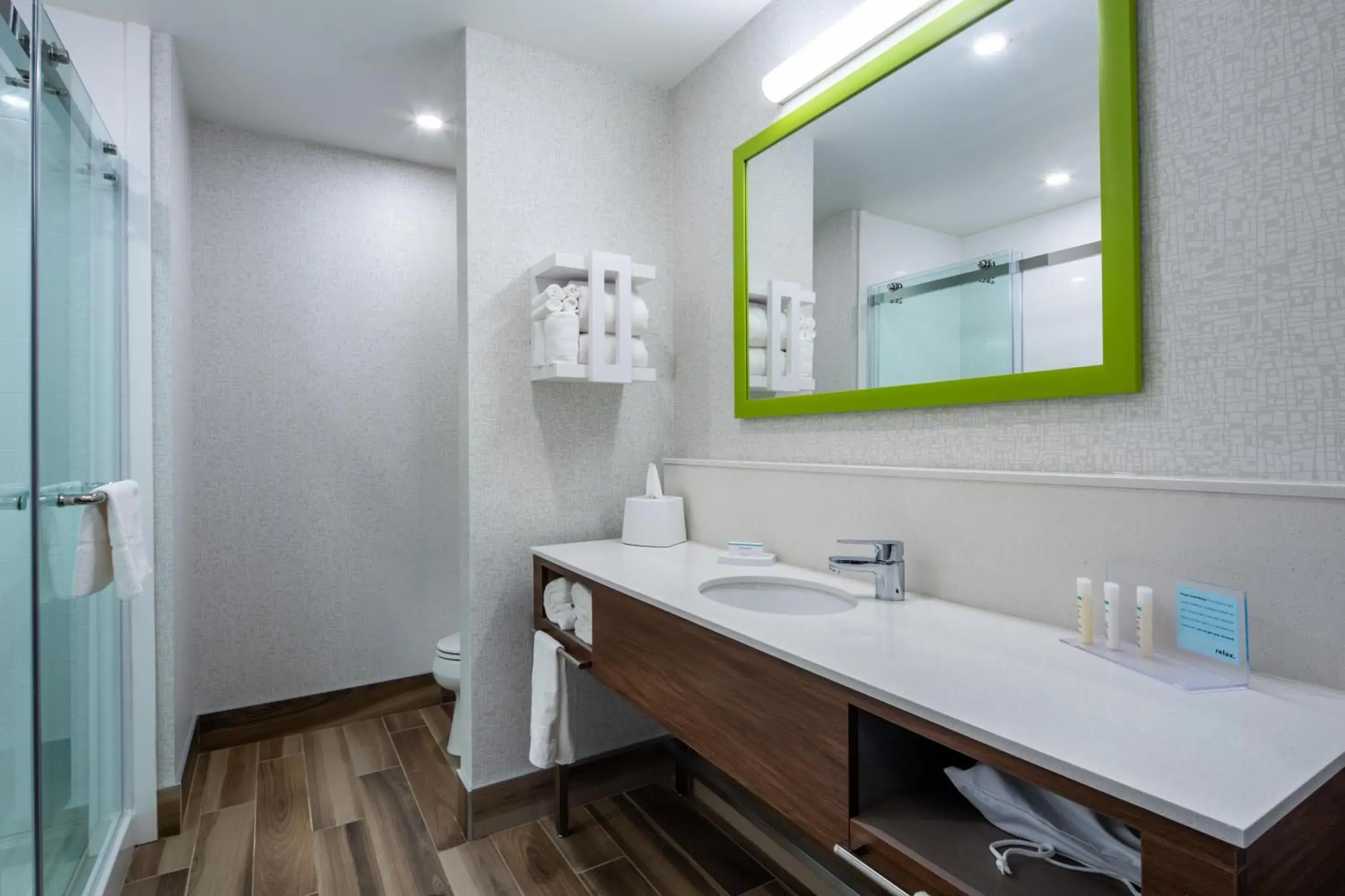 Bathroom in Hampton Inn & Suites Edmonton St. Albert, Ab Bathroom in Hampton Inn & Suites Edmonton St. Albert, Ab