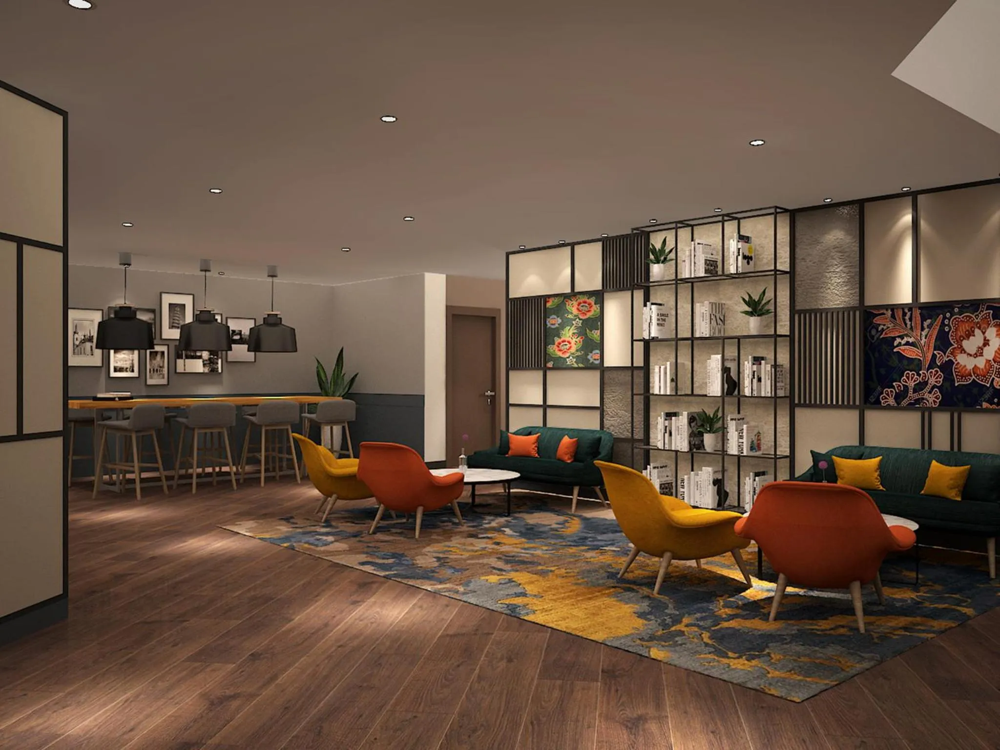 Seating area in ACES Hotel Kuala Lumpur