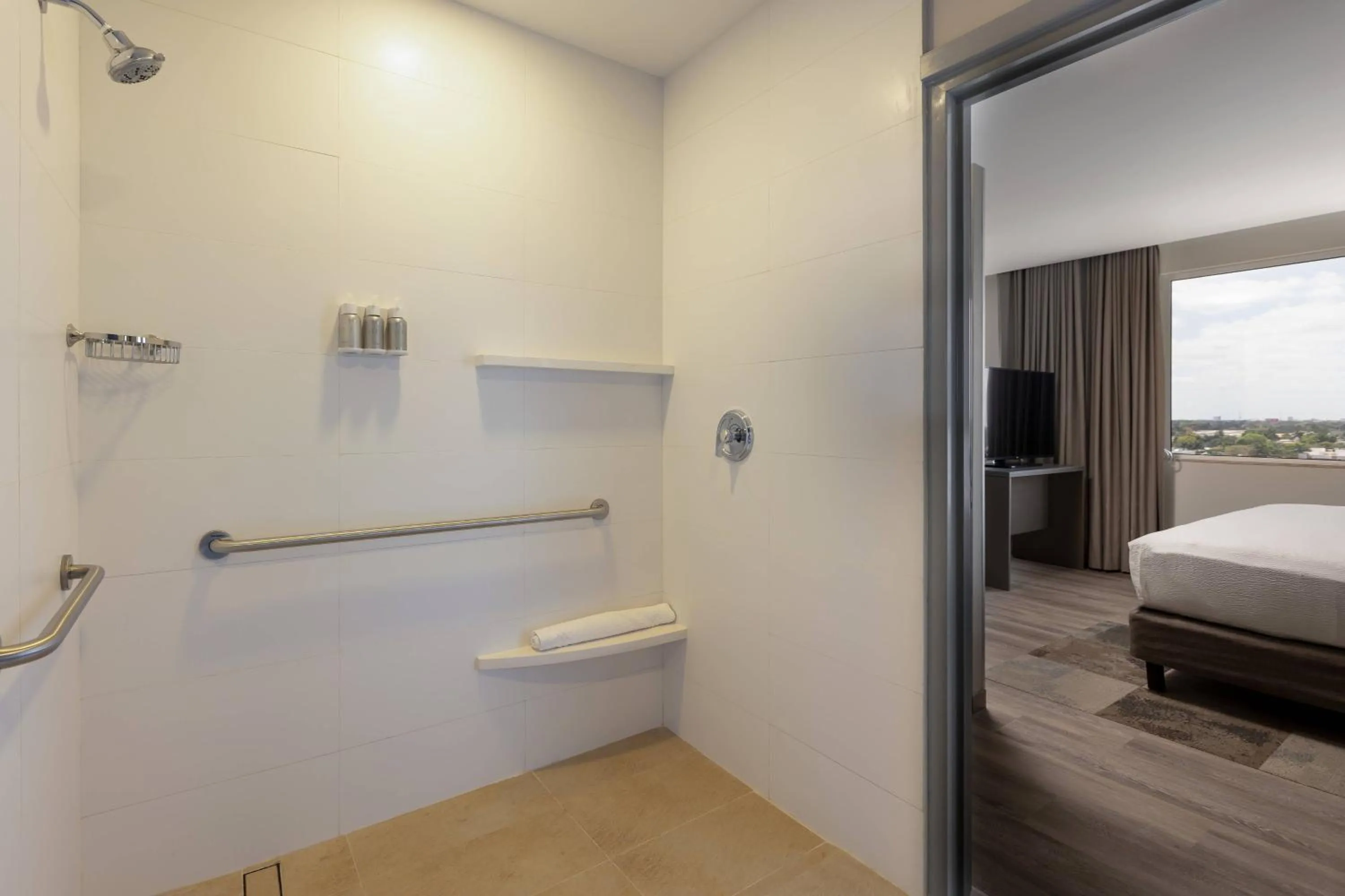 Bathroom, Bed in Residence Inn by Marriott Merida