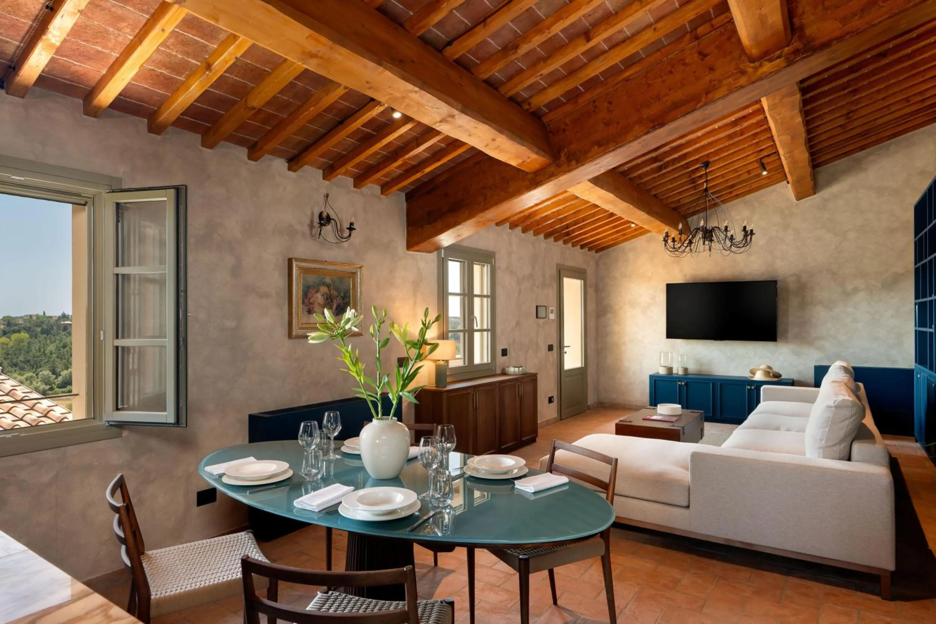 Living room in Villa Petriolo - Small Luxury Hotels of the World