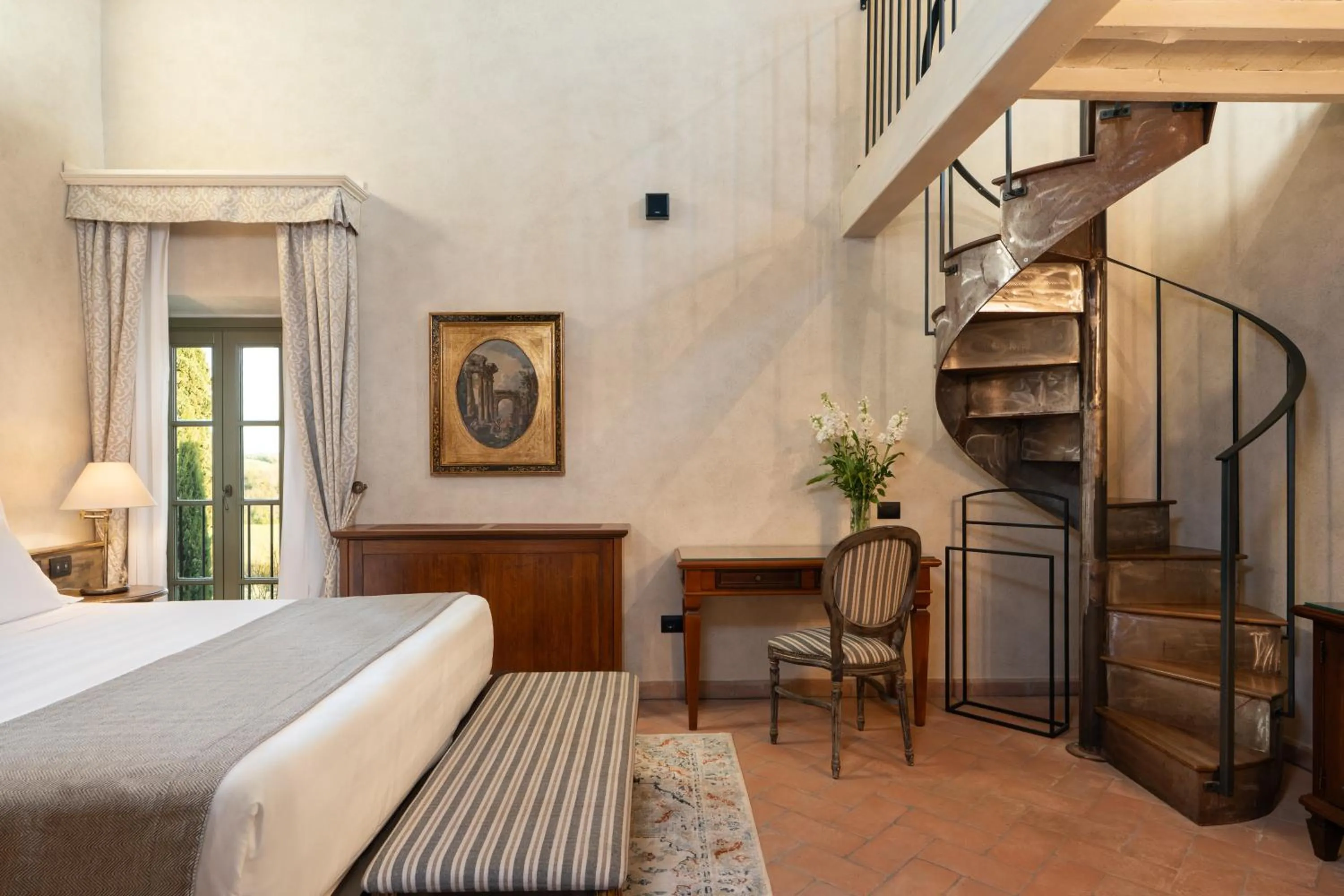 Bed in Villa Petriolo - Small Luxury Hotels of the World