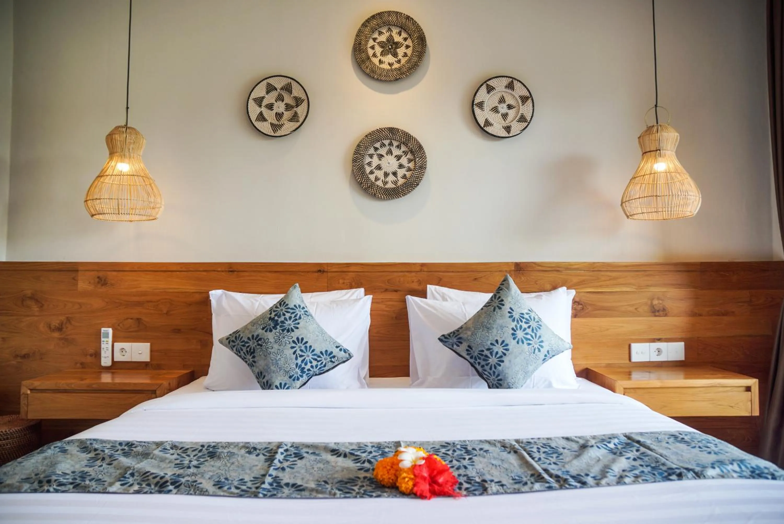 Bed in Bisma Terrace Suite Ubud