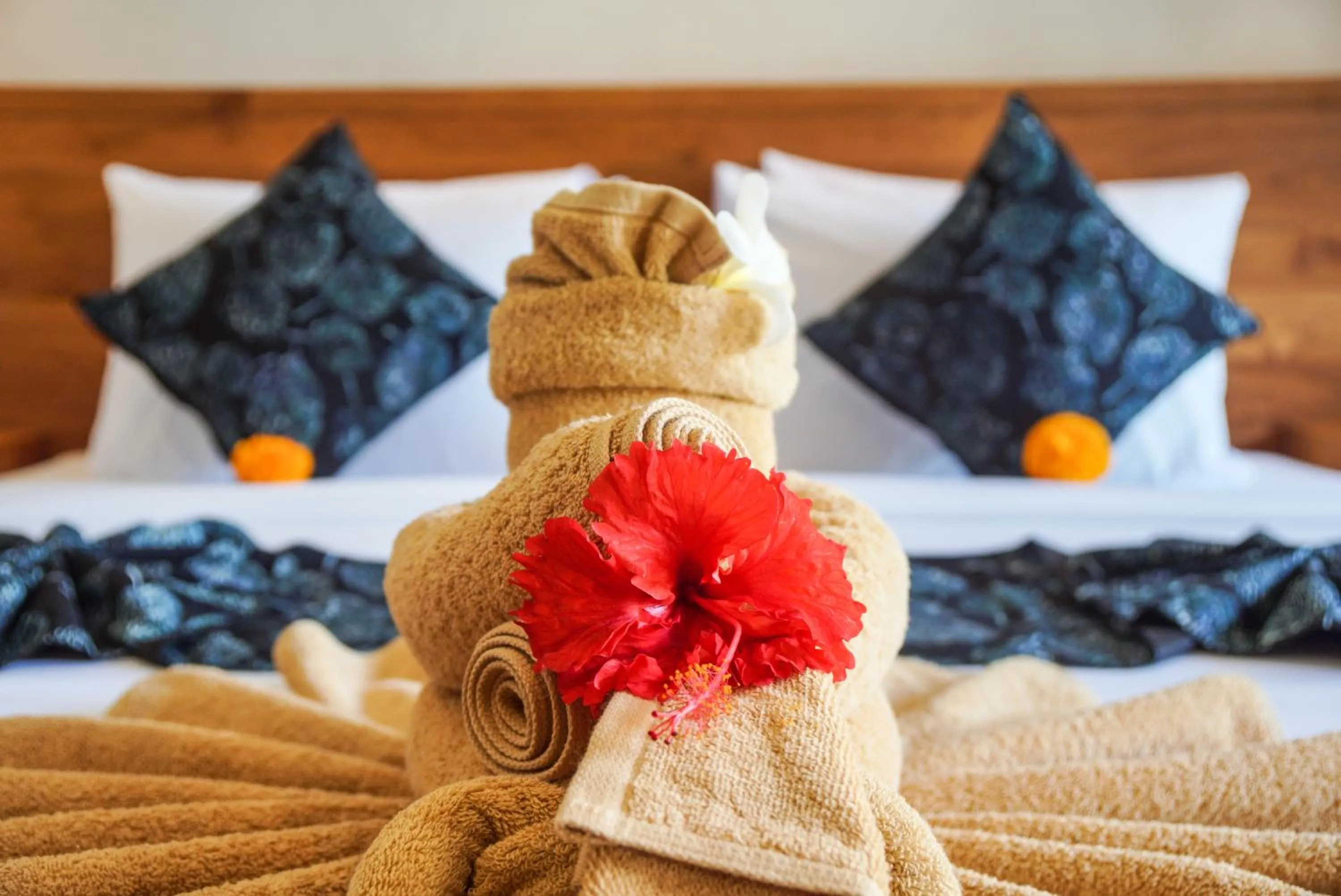 Bed in Bisma Terrace Suite Ubud