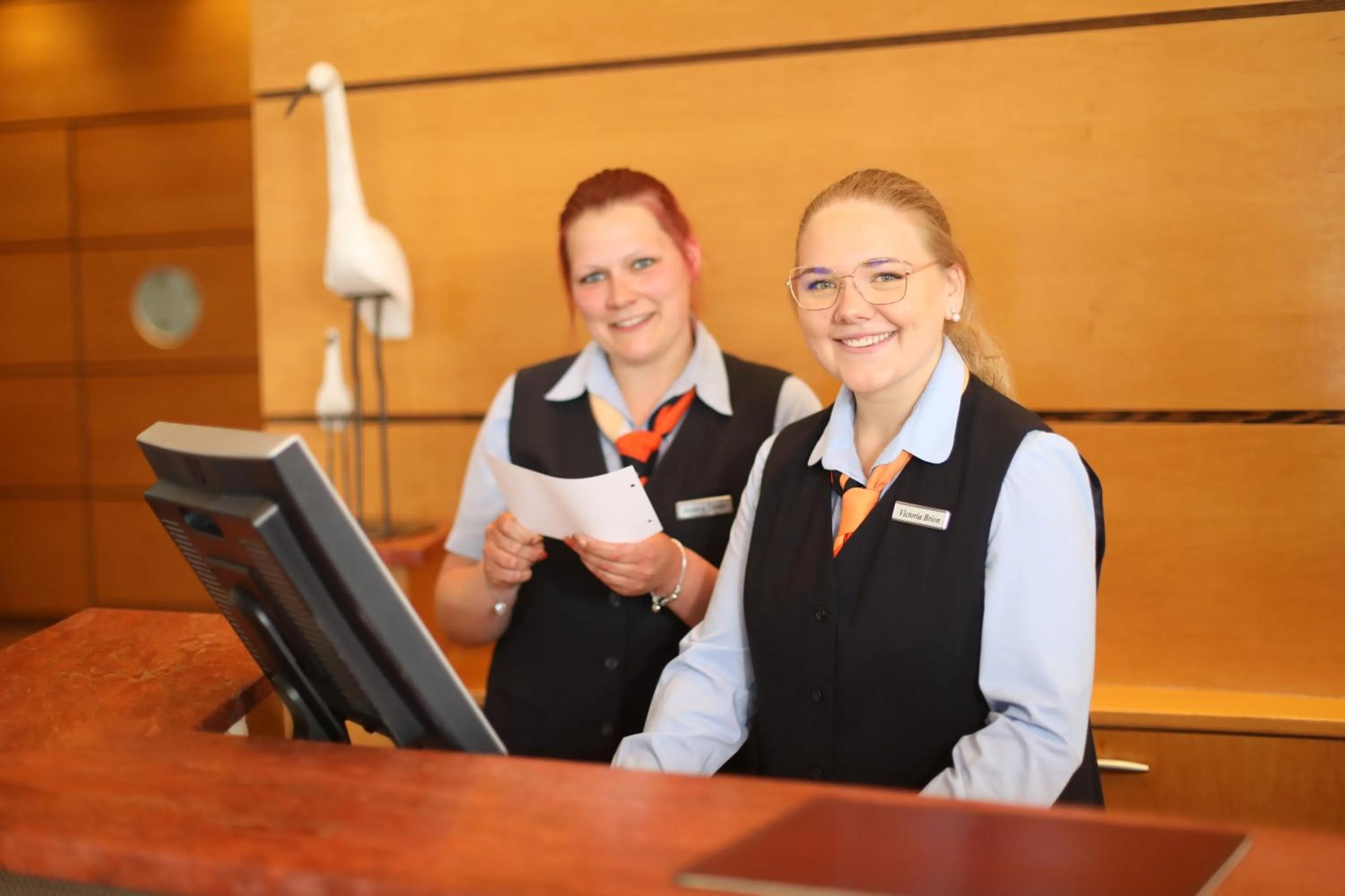 Staff in Strand-Hotel Hübner