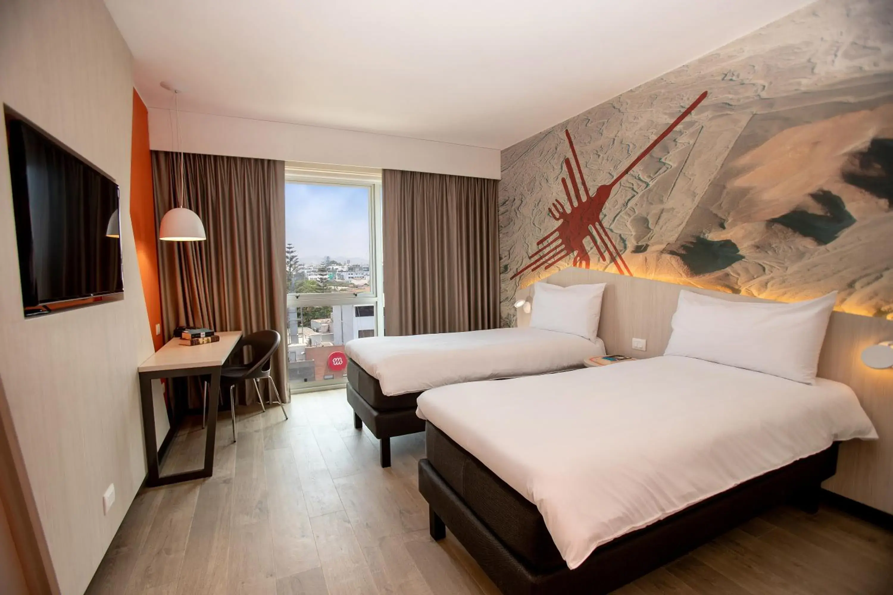 View (from property/room), Bed in ibis Styles Lima Benavides Miraflores View (from property/room), Bed in ibis Styles Lima Benavides Miraflores