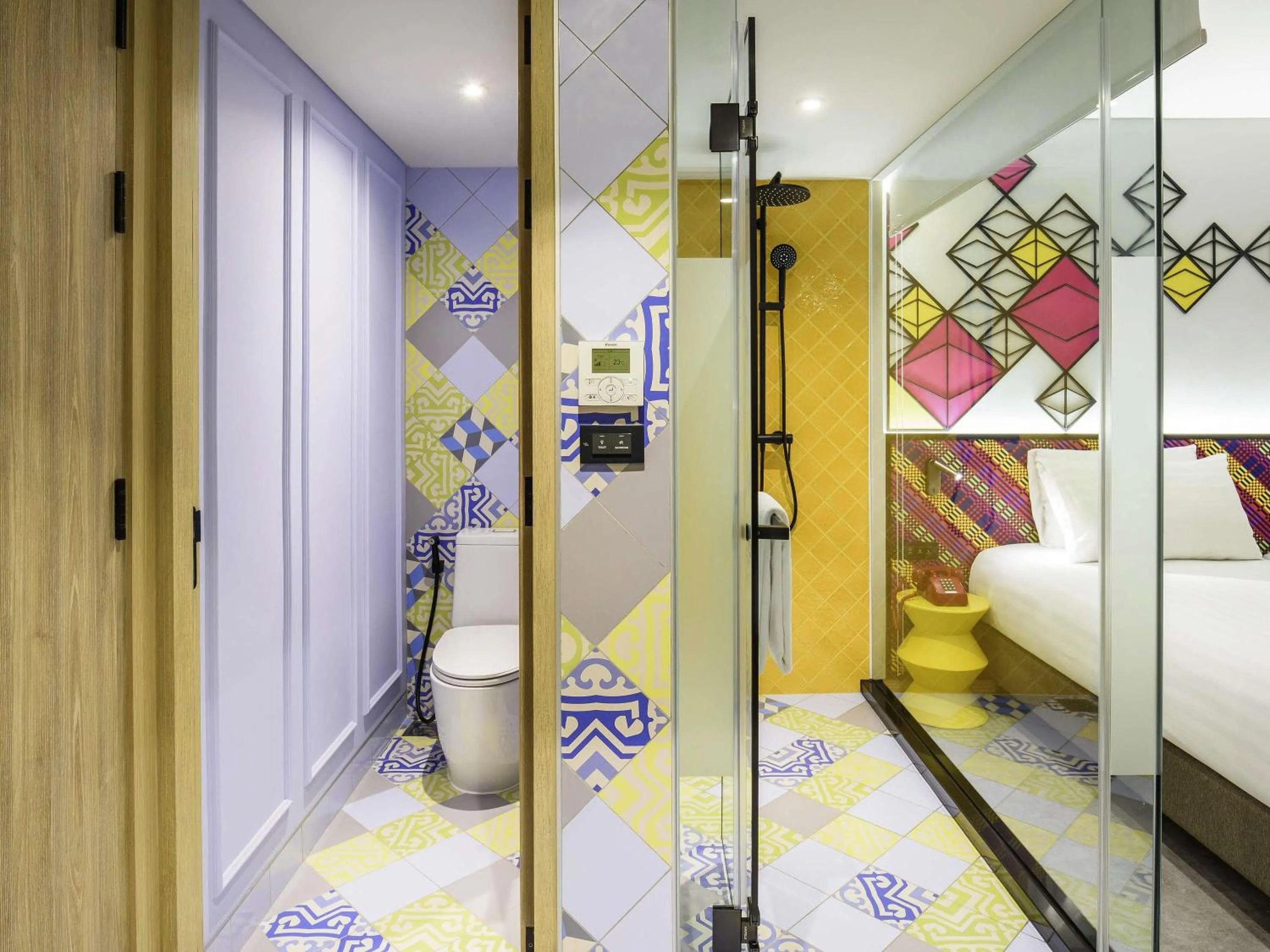 Bedroom, Bed in ibis Styles Bangkok Silom