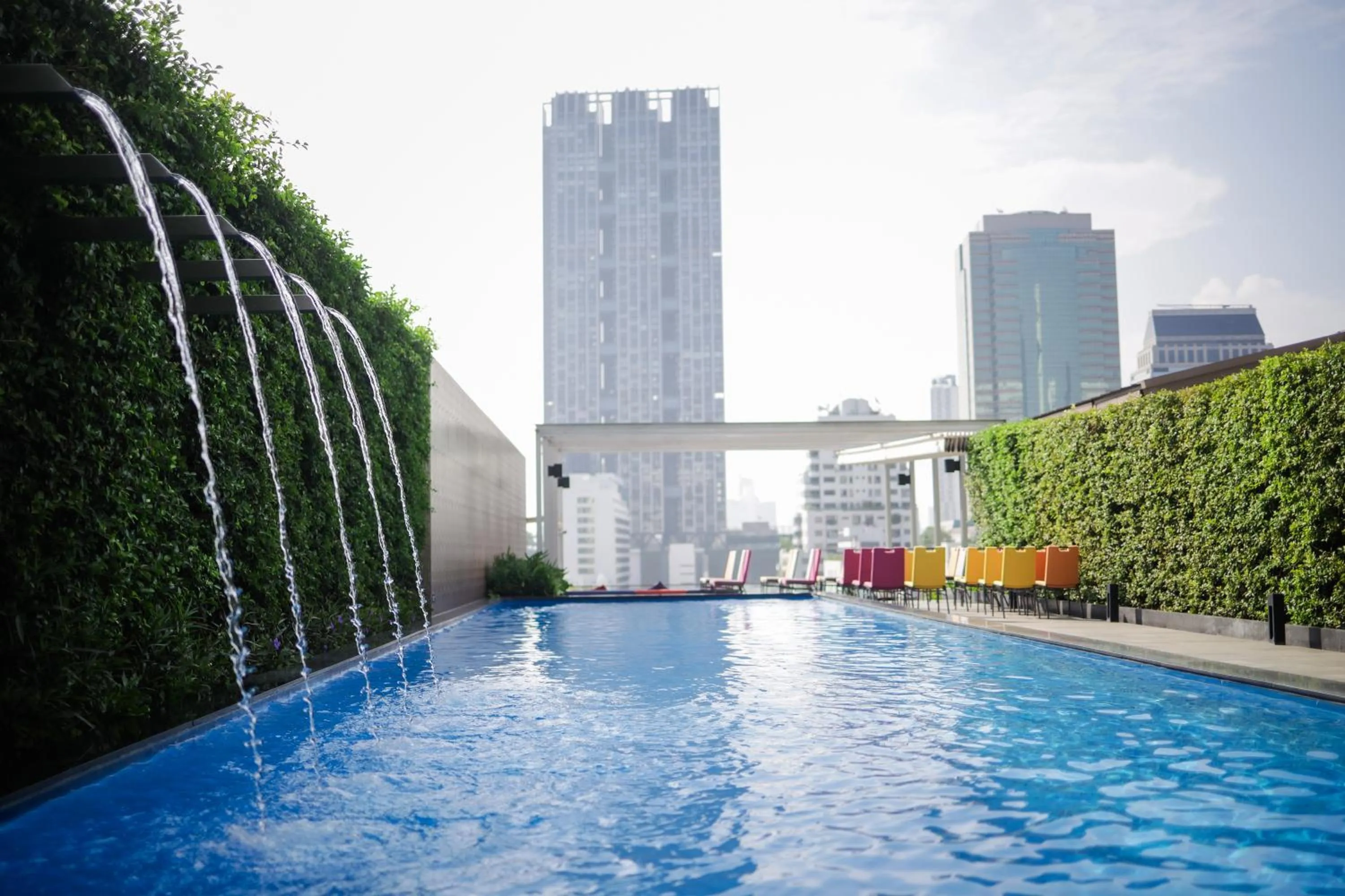 Swimming pool in ibis Styles Bangkok Silom