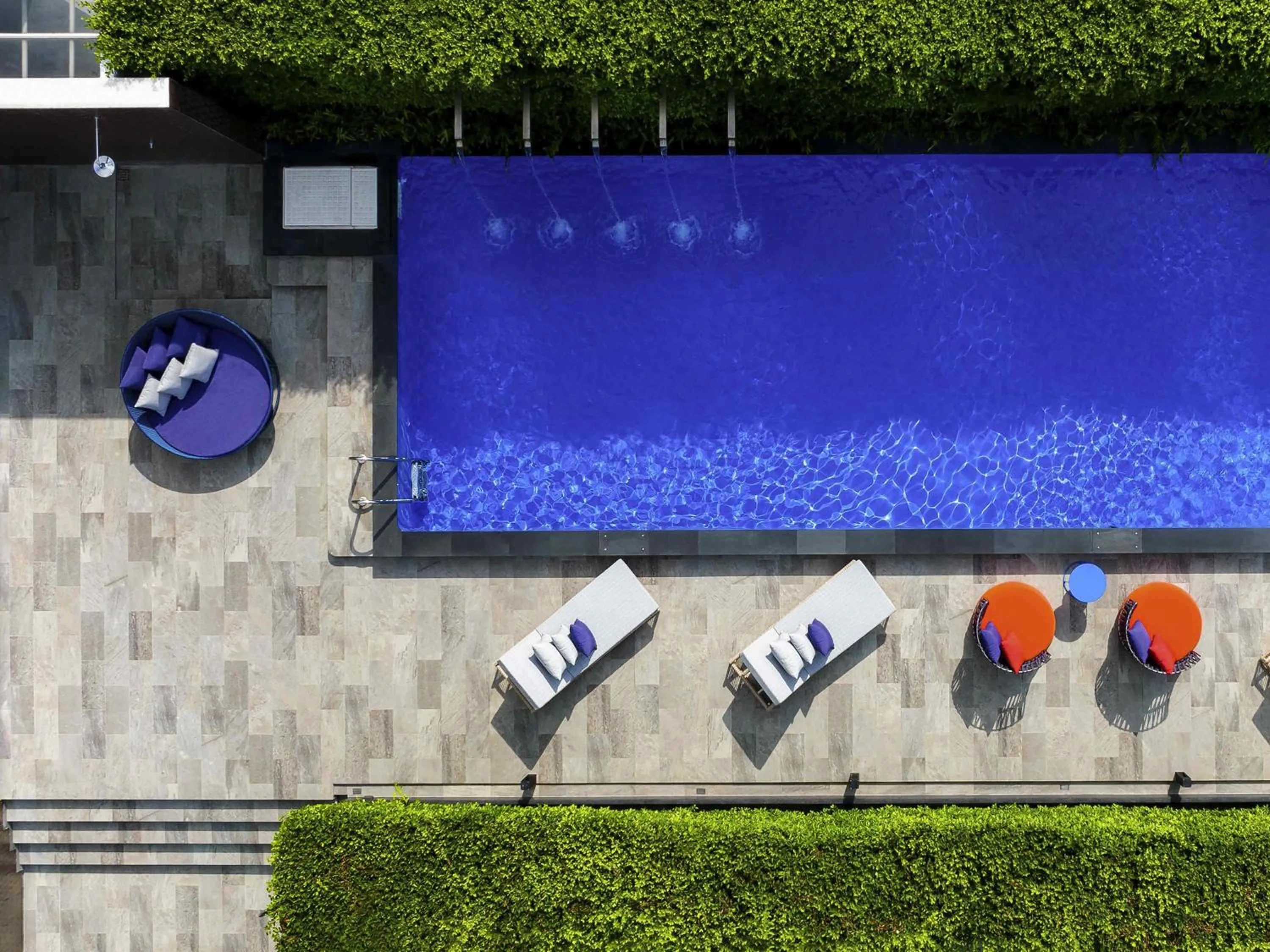 Pool view in ibis Styles Bangkok Silom