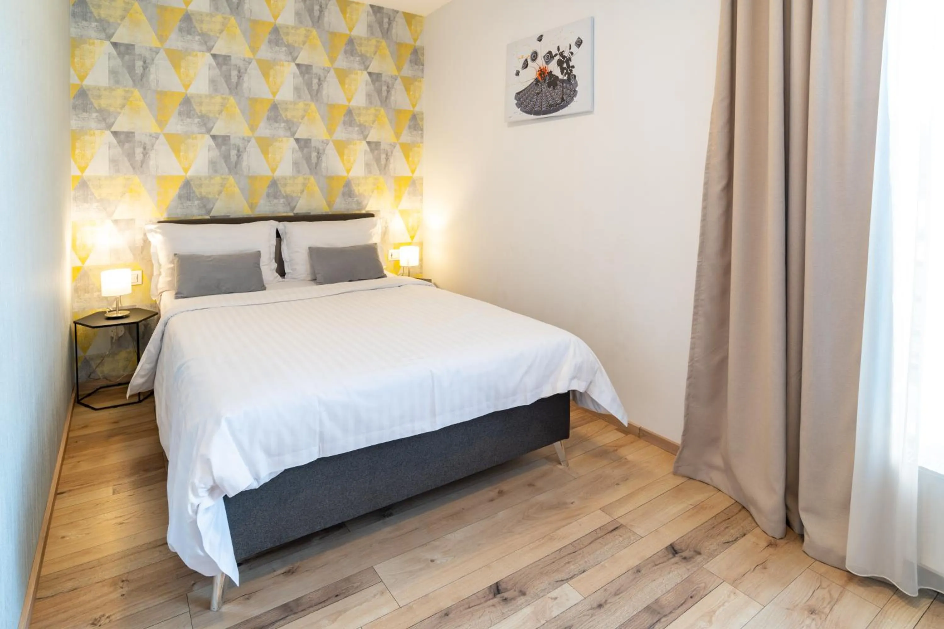 Bedroom, Bed in TCI Apartments