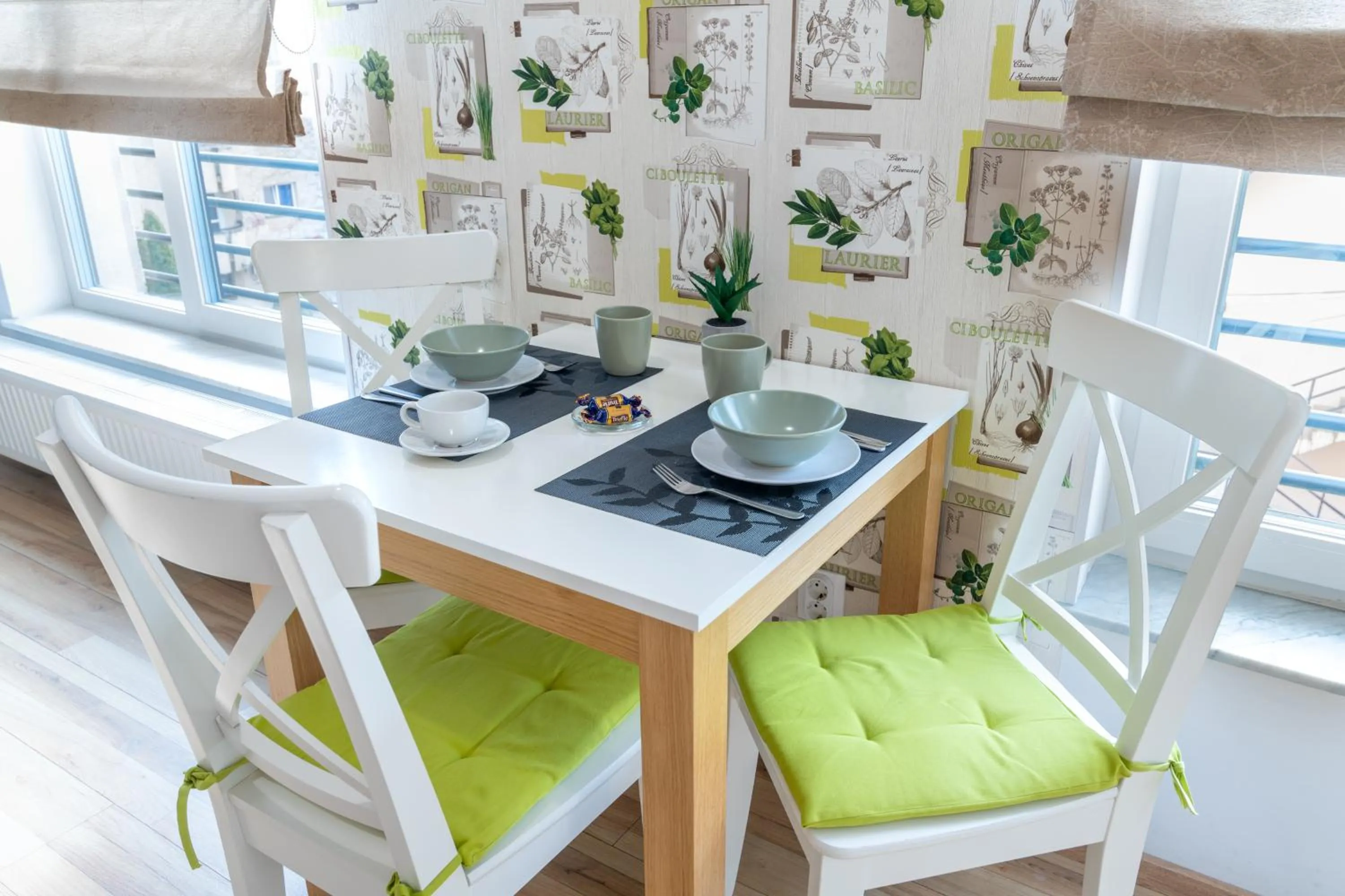 Dining area in TCI Apartments