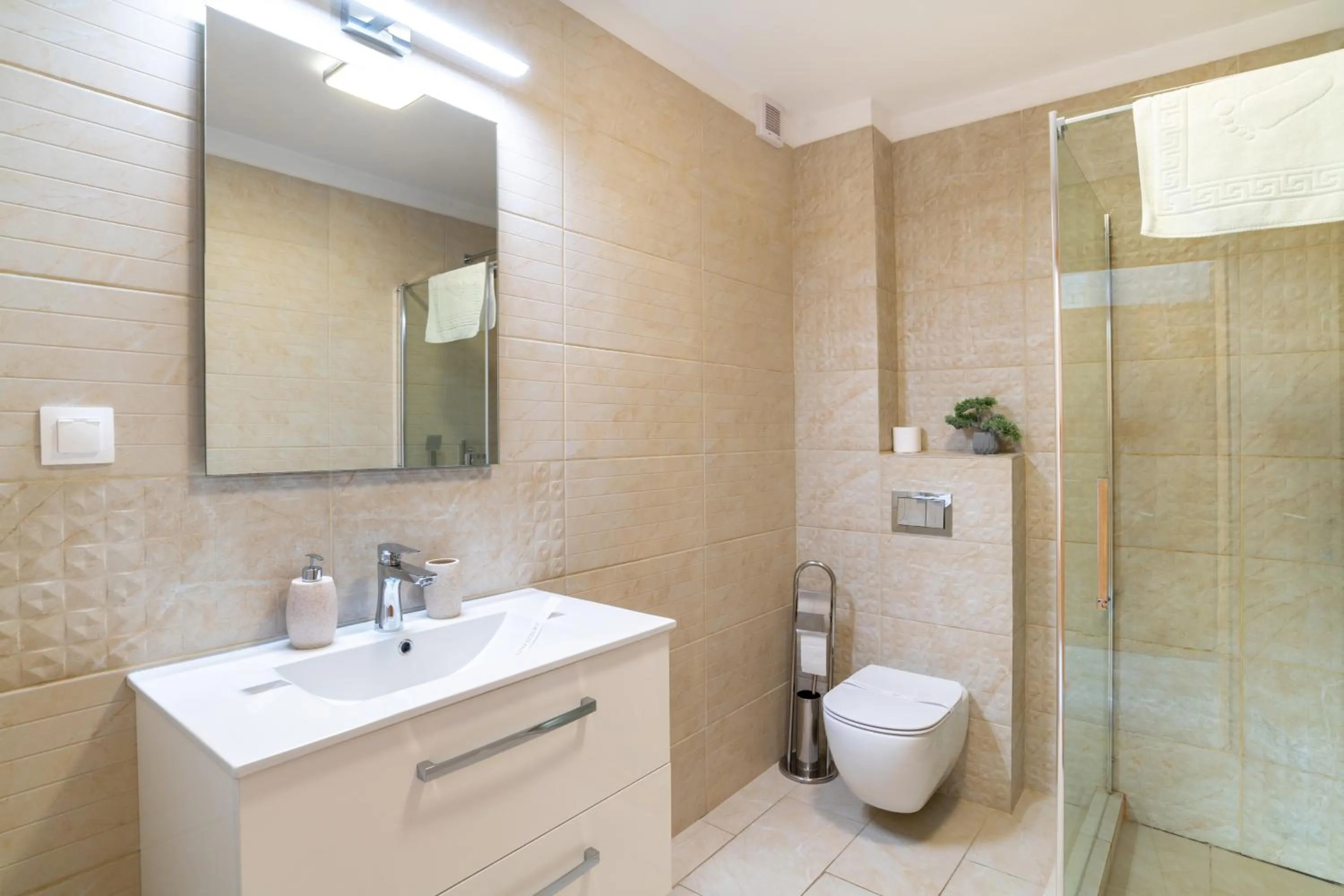 Shower in TCI Apartments