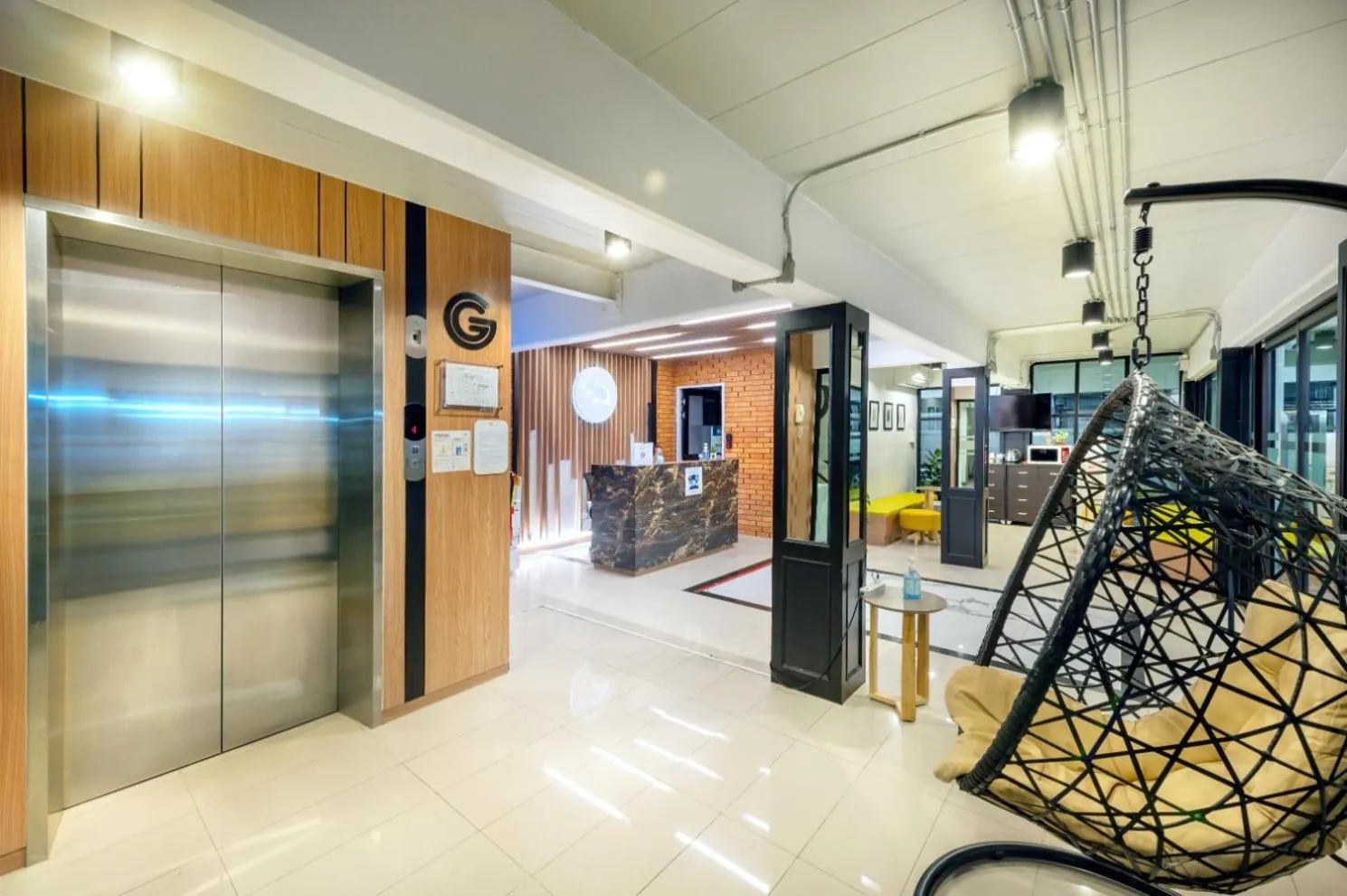 Lobby or reception in PLAAI Play Hotel