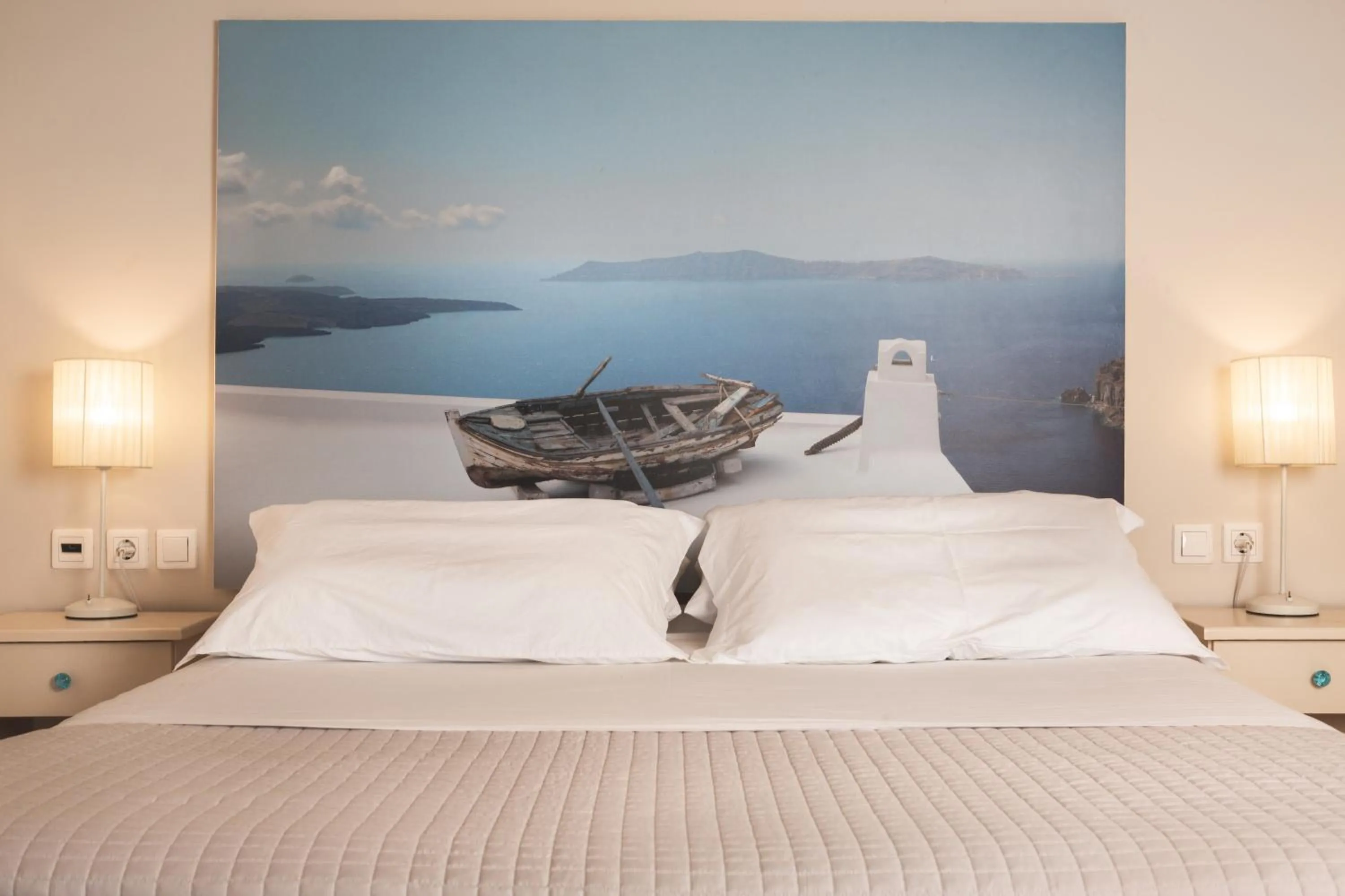 Bed in Pierros Hotel