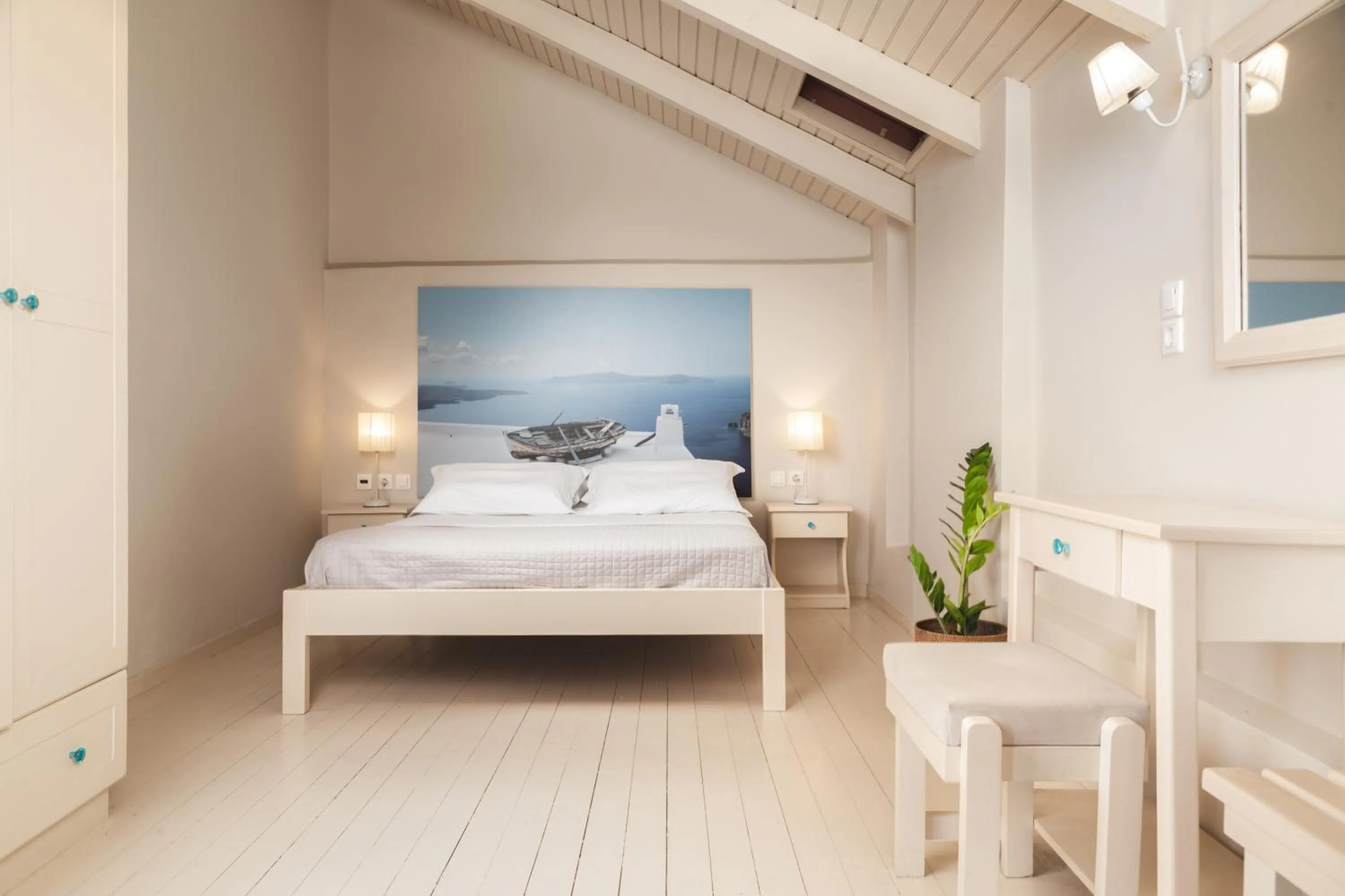 Bed in Pierros Hotel