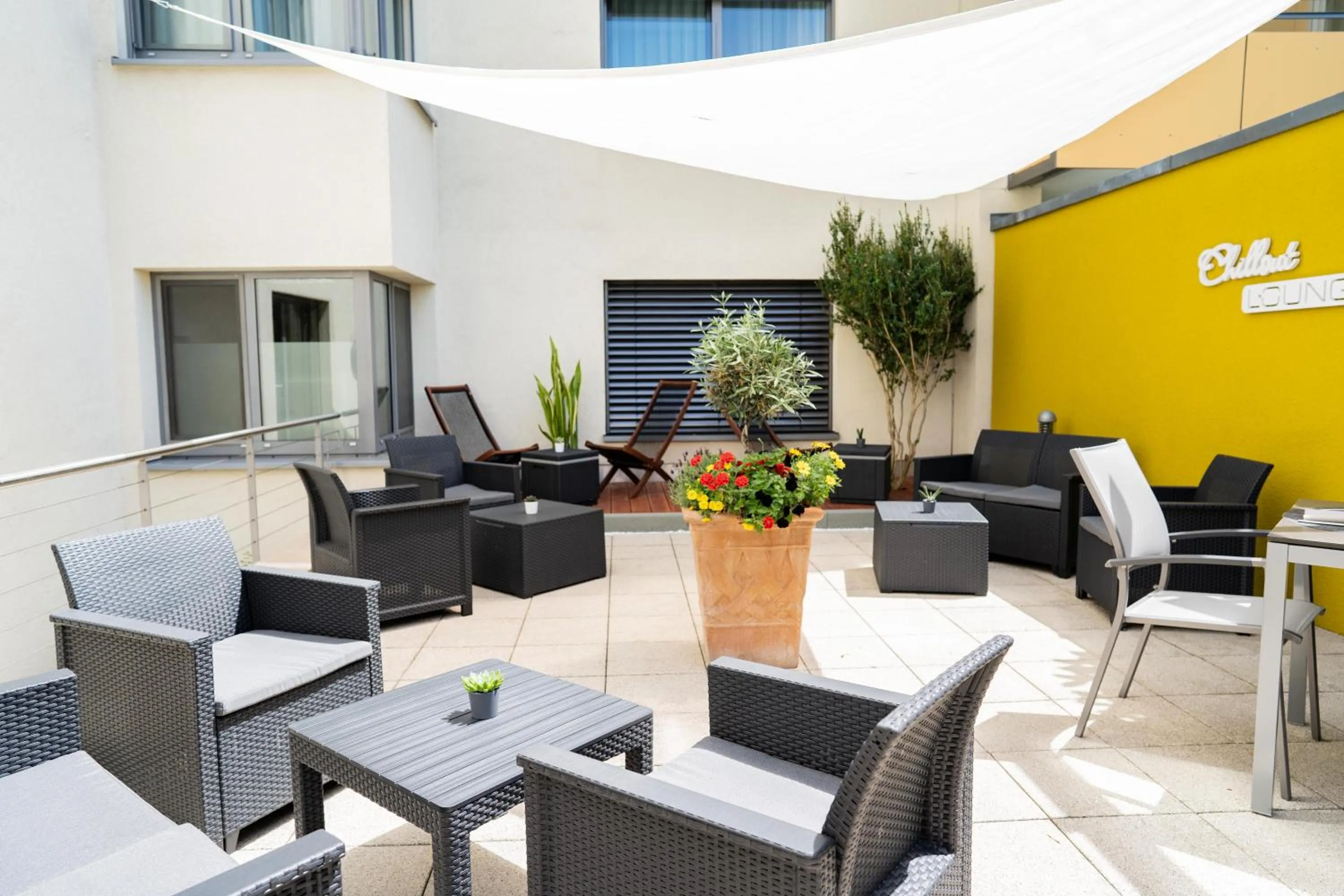 Balcony/Terrace in Lanzcarré Hotel Mannheim, a member of Radisson Individuals