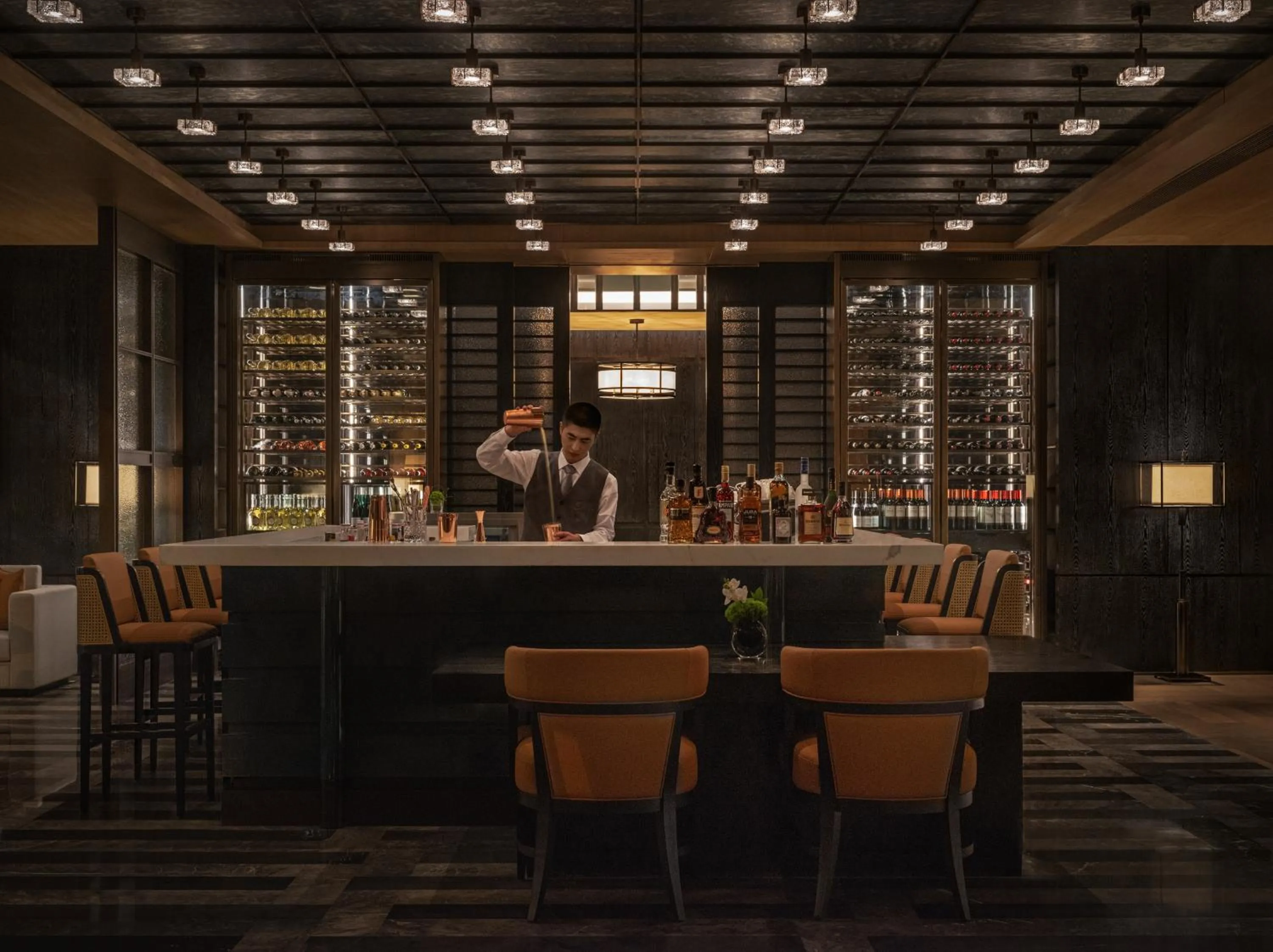 Lounge or bar in Prime Hotel Beijing Wangfujing