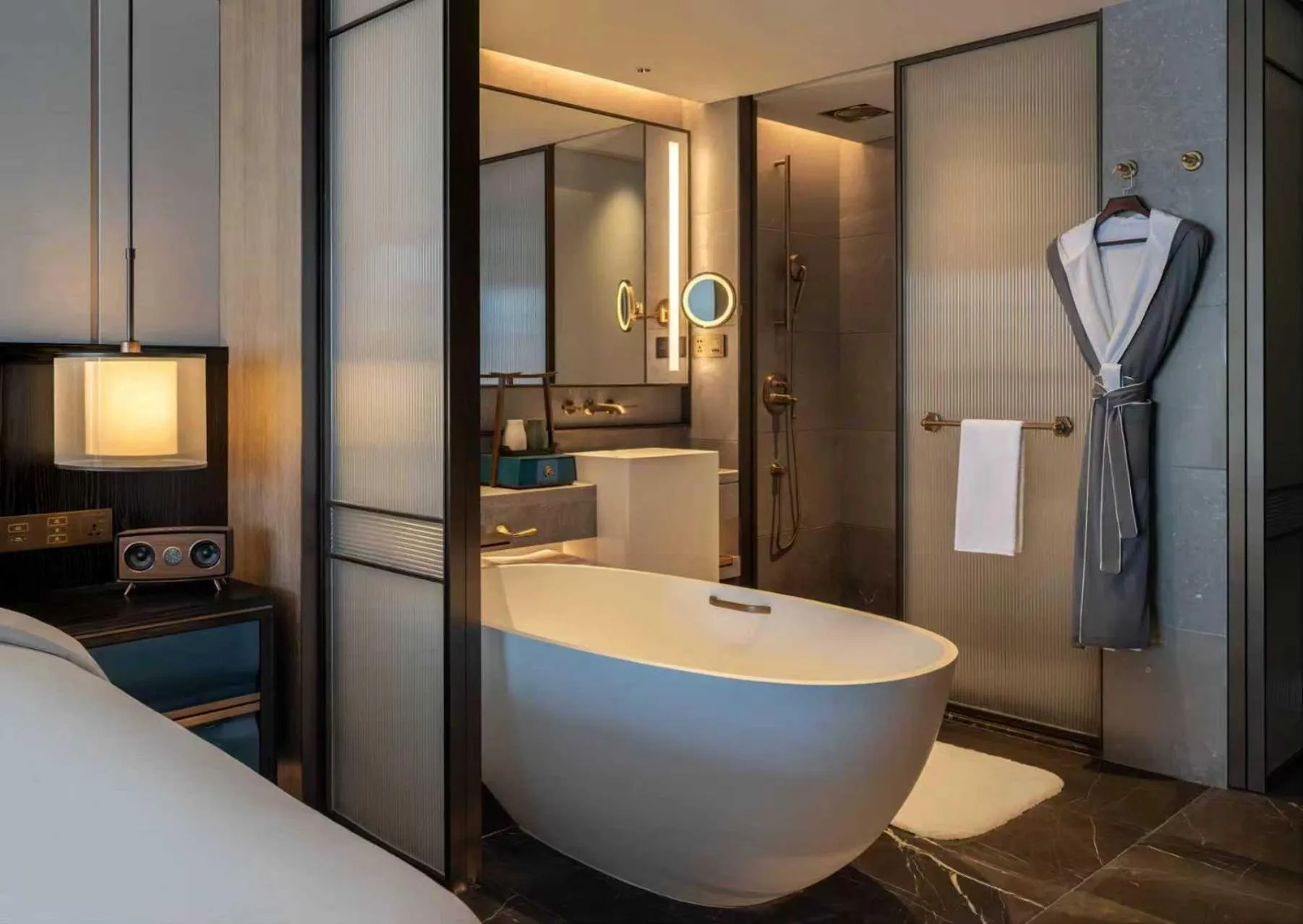 Bed in Empark Prime Hotel Beijing Wangfujing