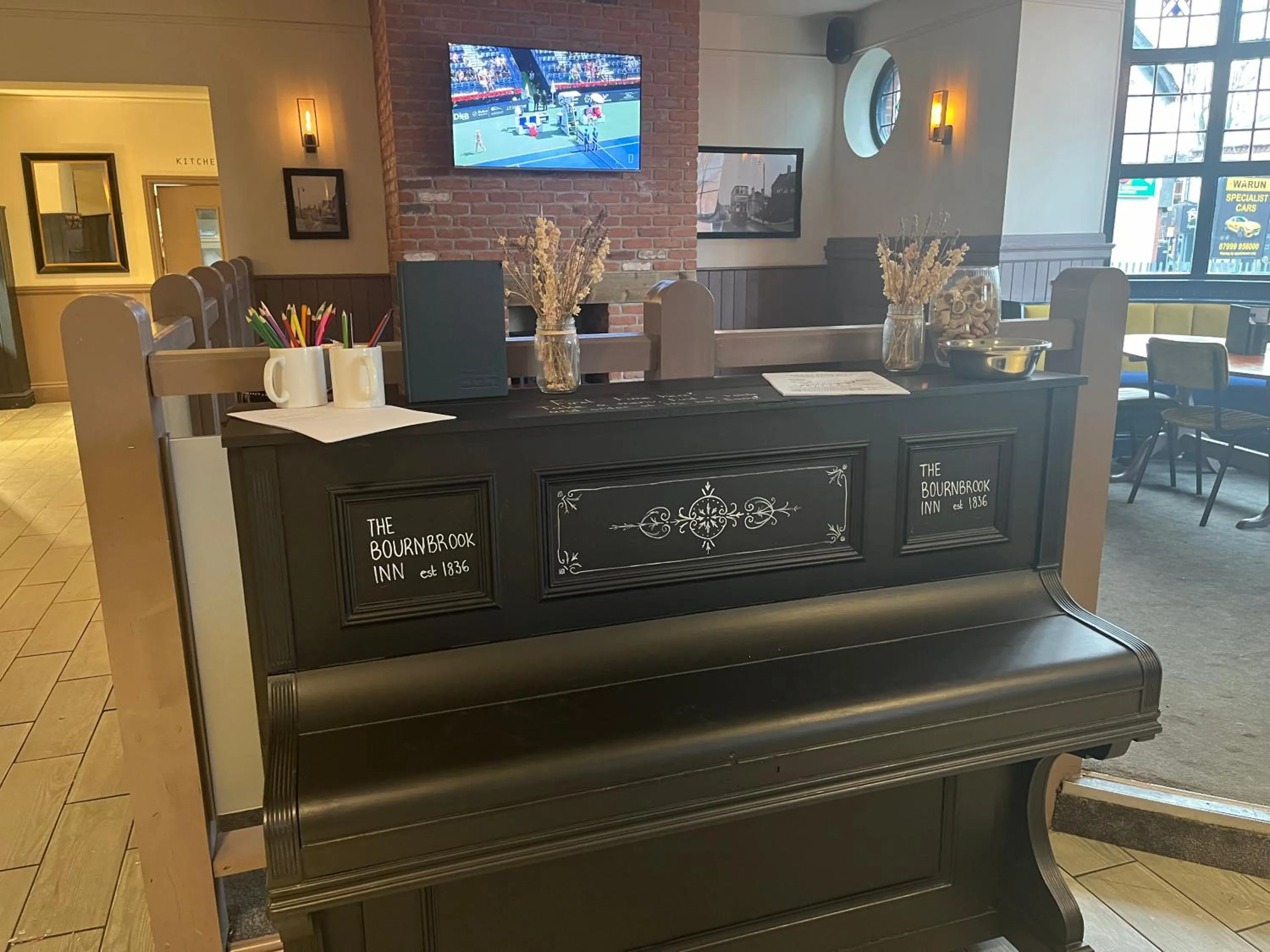 Communal lounge/ TV room in The Bournbrook Inn