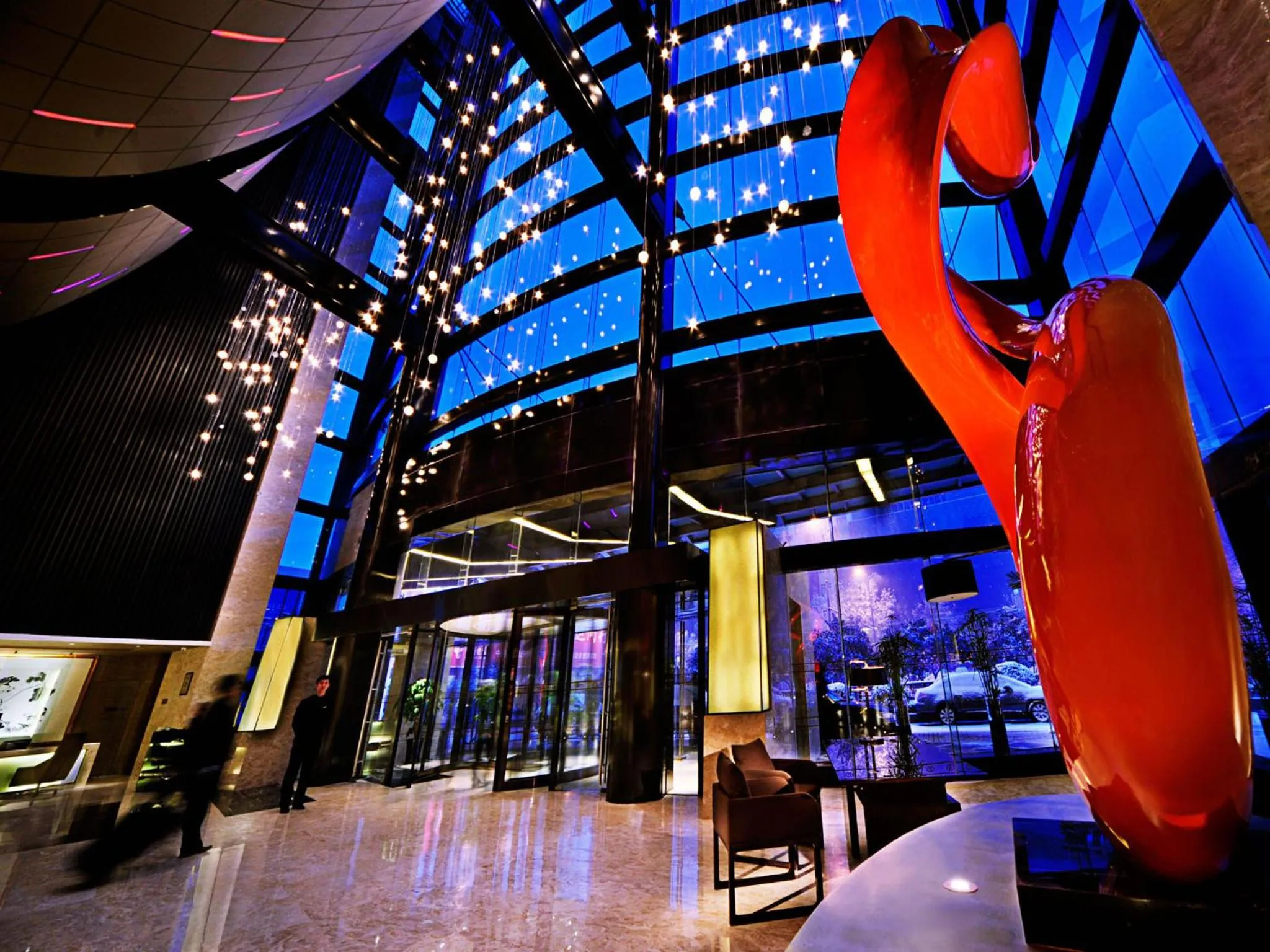 Lobby or reception in Enlux Hotel