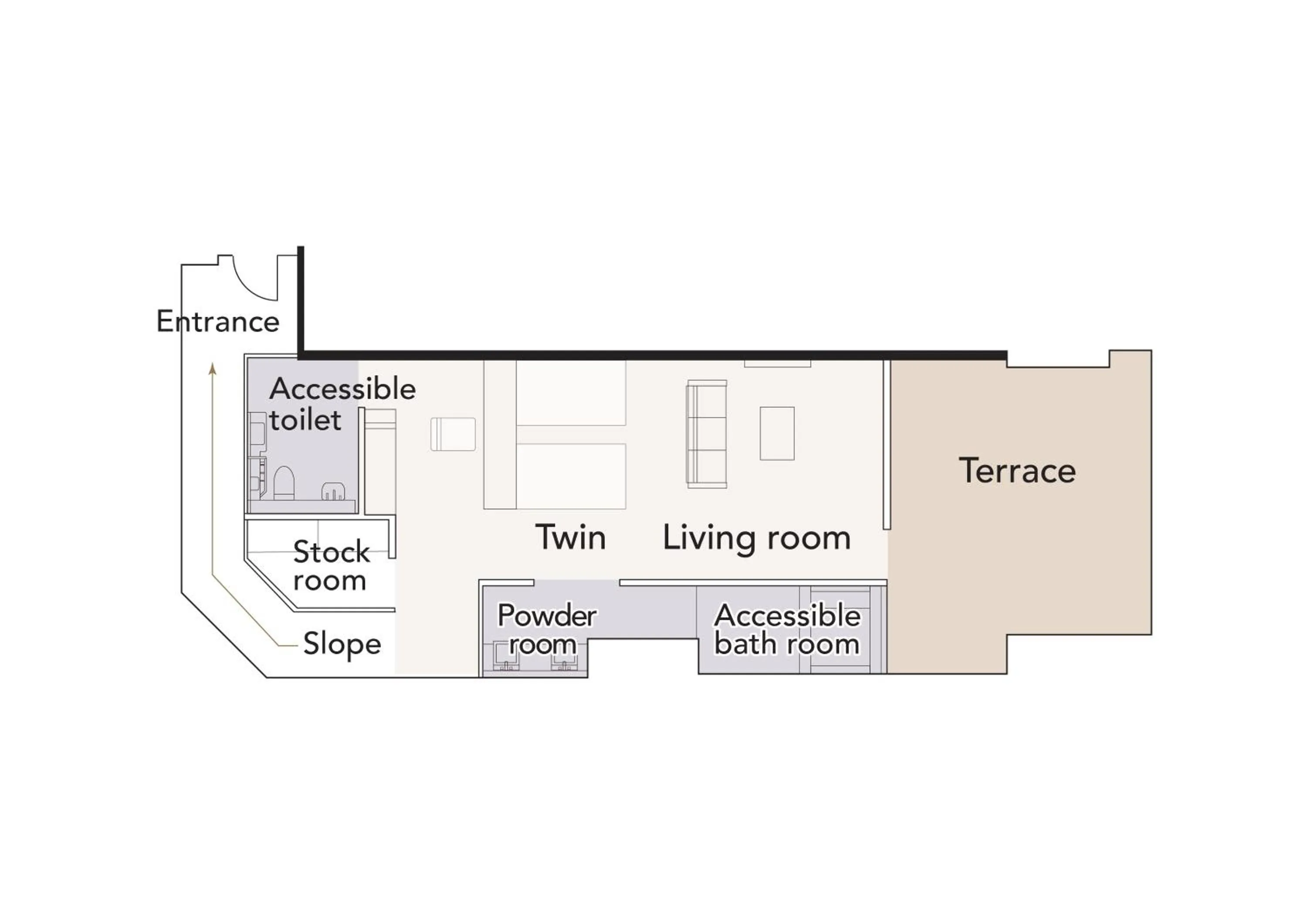 Floor plan in Pearl Star Hotel ATAMI