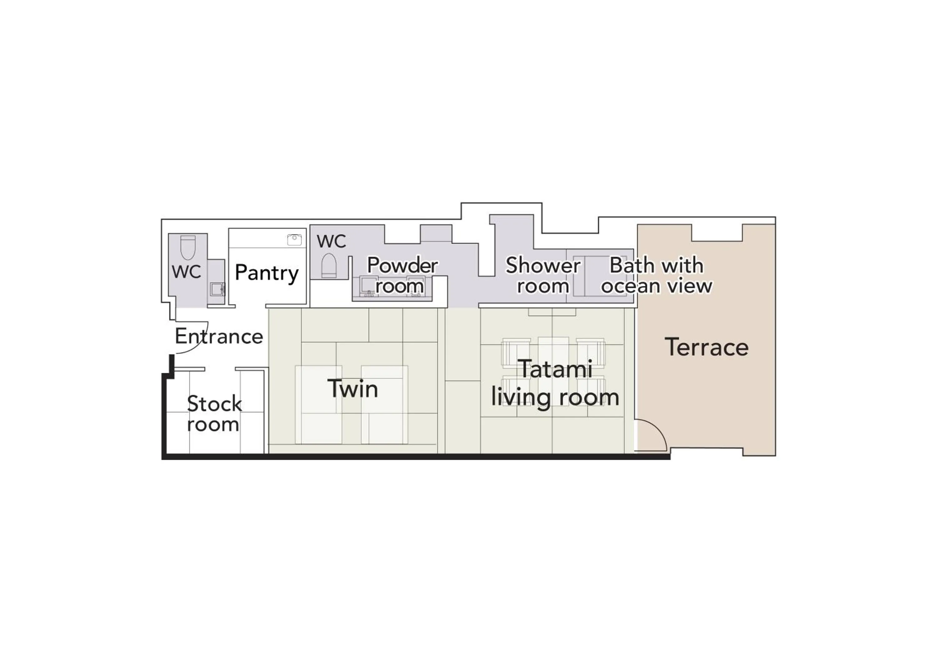 Floor plan in Pearl Star Hotel ATAMI